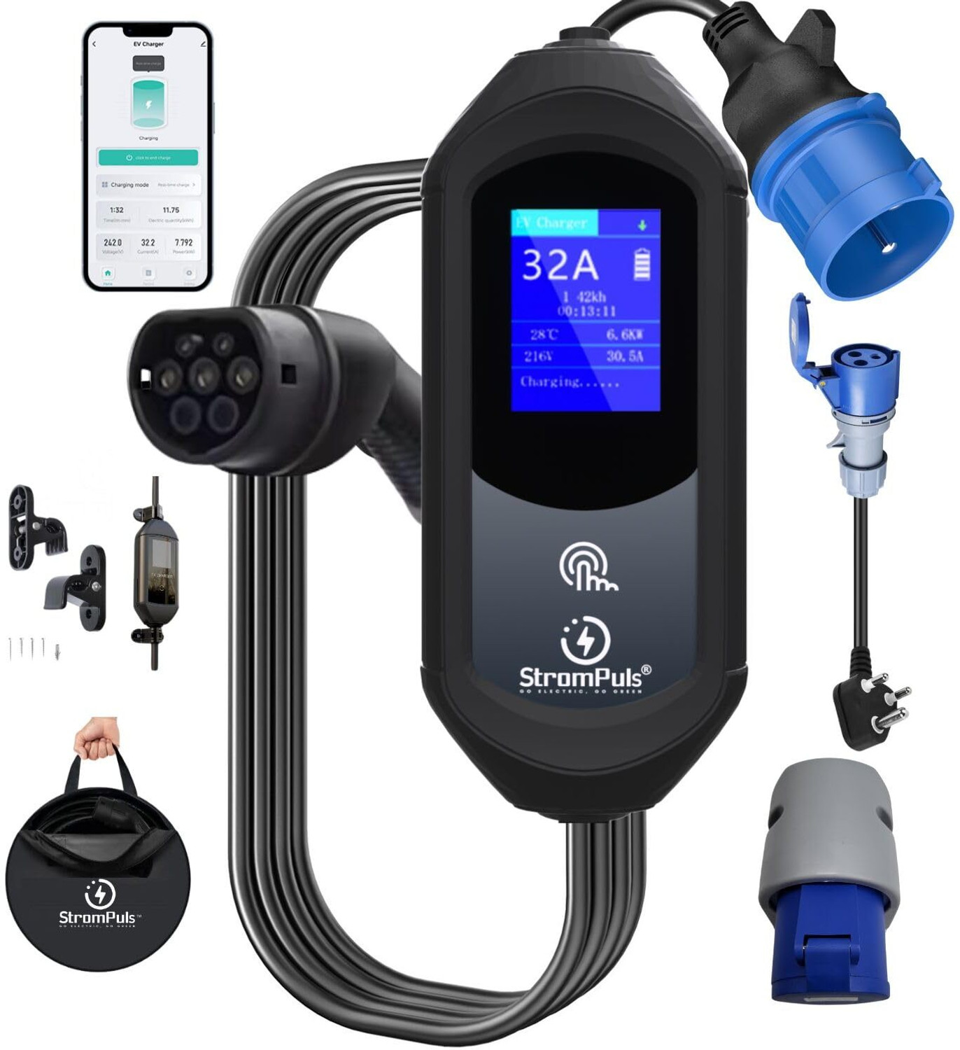Image of TETRA-TECH ENGINEERING SOLUTION Supercharge 32 A Single Port E-Bike Charger (White)