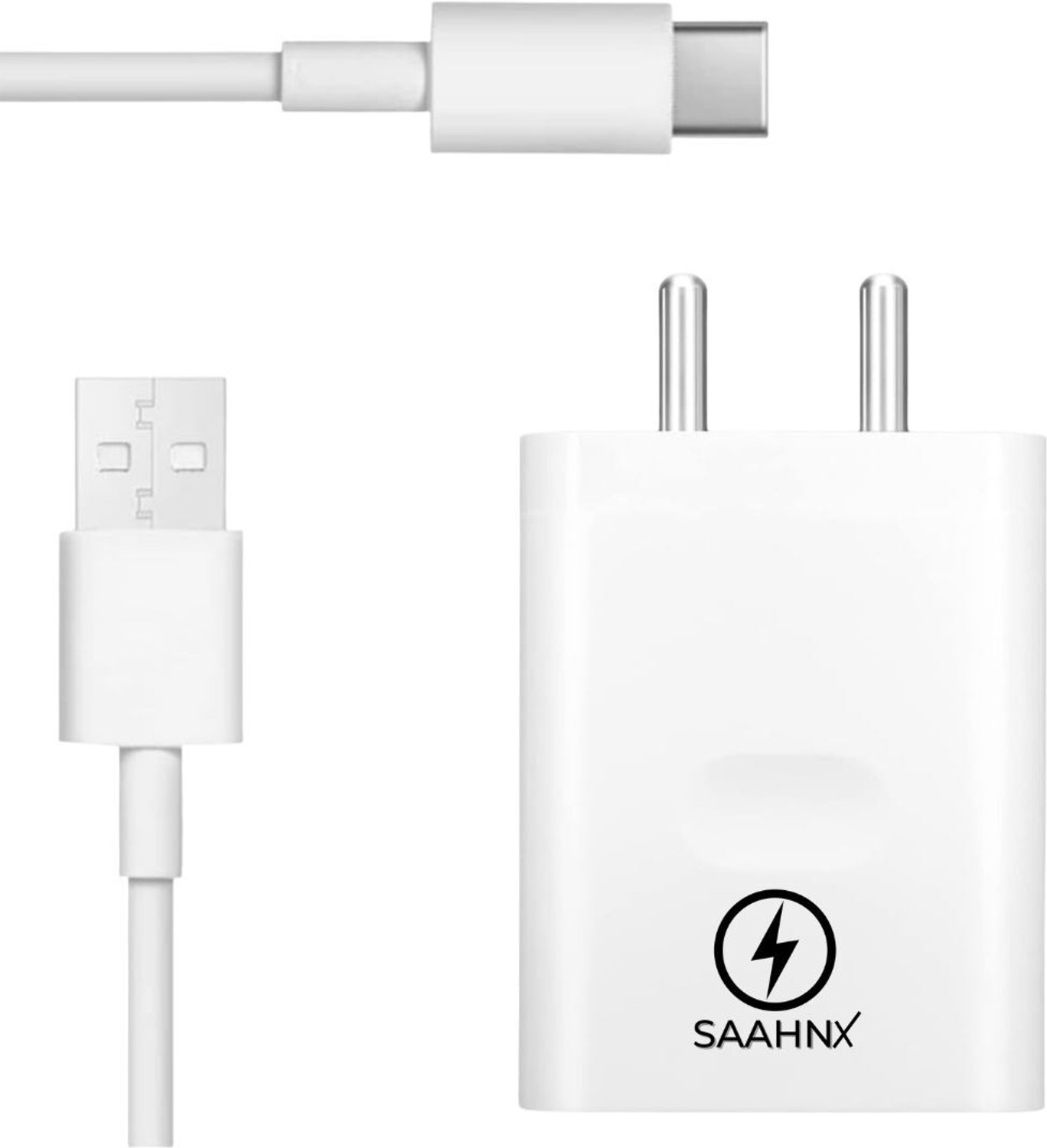 Image of shopbucket 120 W Quick Charge 6 A Wall Charger for Mobile with Detachable Cable (White, Cable Included)