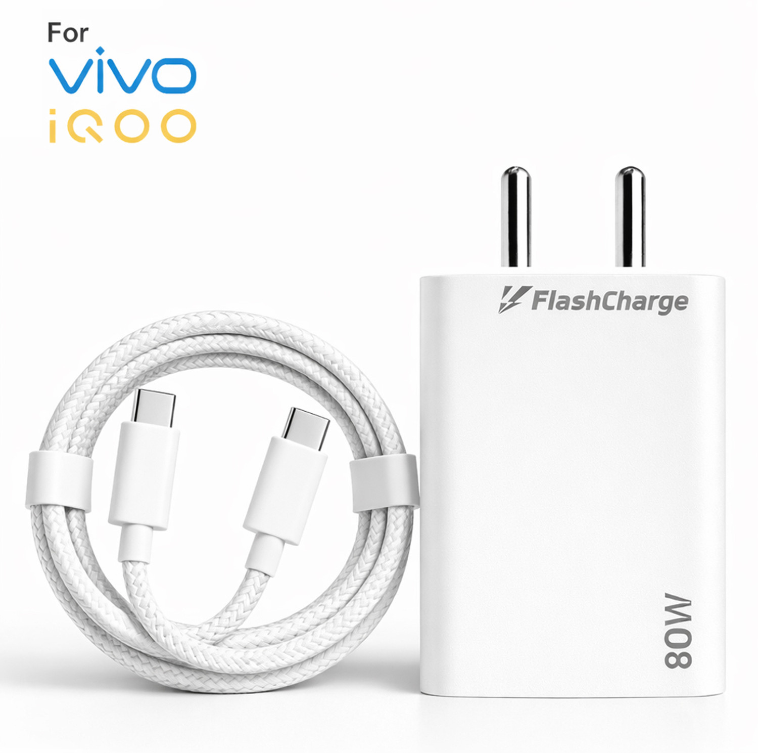 Image of Lynacz Original 20 W Wall Charger for Mobile with Detachable Cable (20W Fast Charging Adapter Compatible with Motorola Moto More-Black)