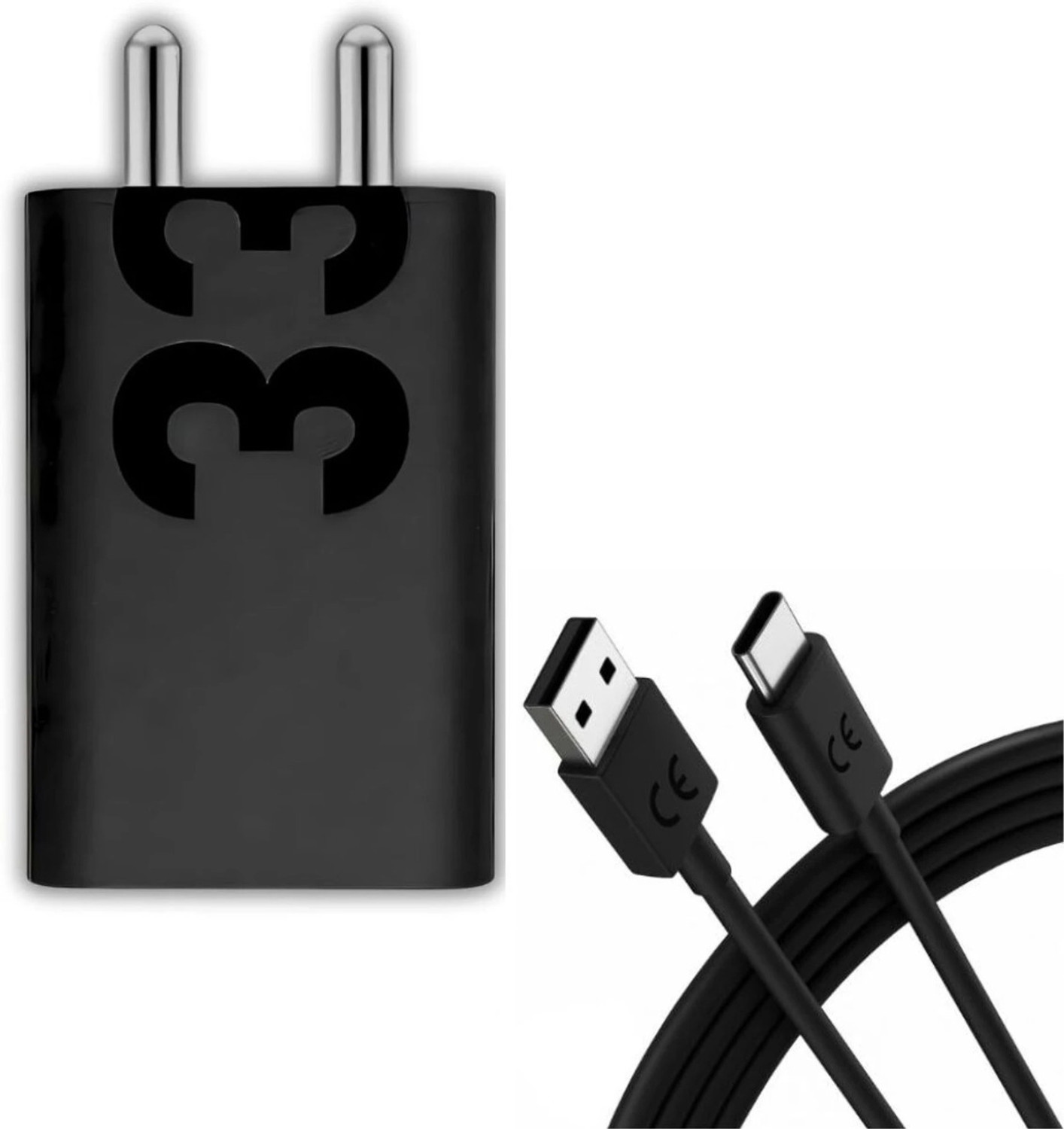 TECHWAQE 33 W TurboPower 2.0 3 A Wall Charger for Mobile with Detachable Cable - TECHWAQE : Flipkart.com