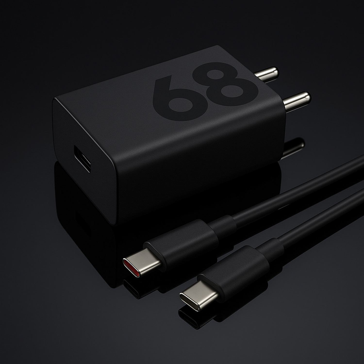 Image of RVAT 68 W TurboPower 3.0 3 A Wall Charger for Mobile (Black)