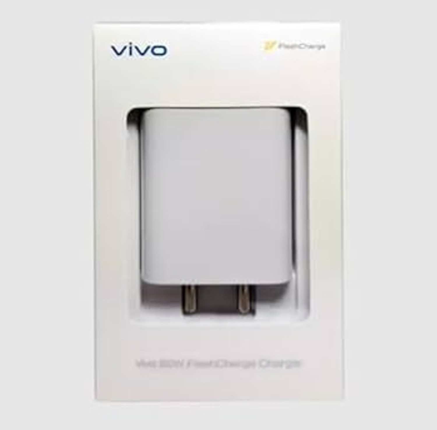 Image of vivo 80 W SuperVOOC 7.3 A Dual Port Mobile Charger with Detachable Cable (White)