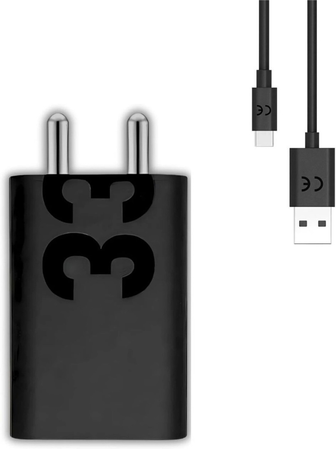 TECHWAQE 33 W TurboPower 2.0 3 A Wall Charger for Mobile with Detachable Cable - TECHWAQE : Flipkart.com