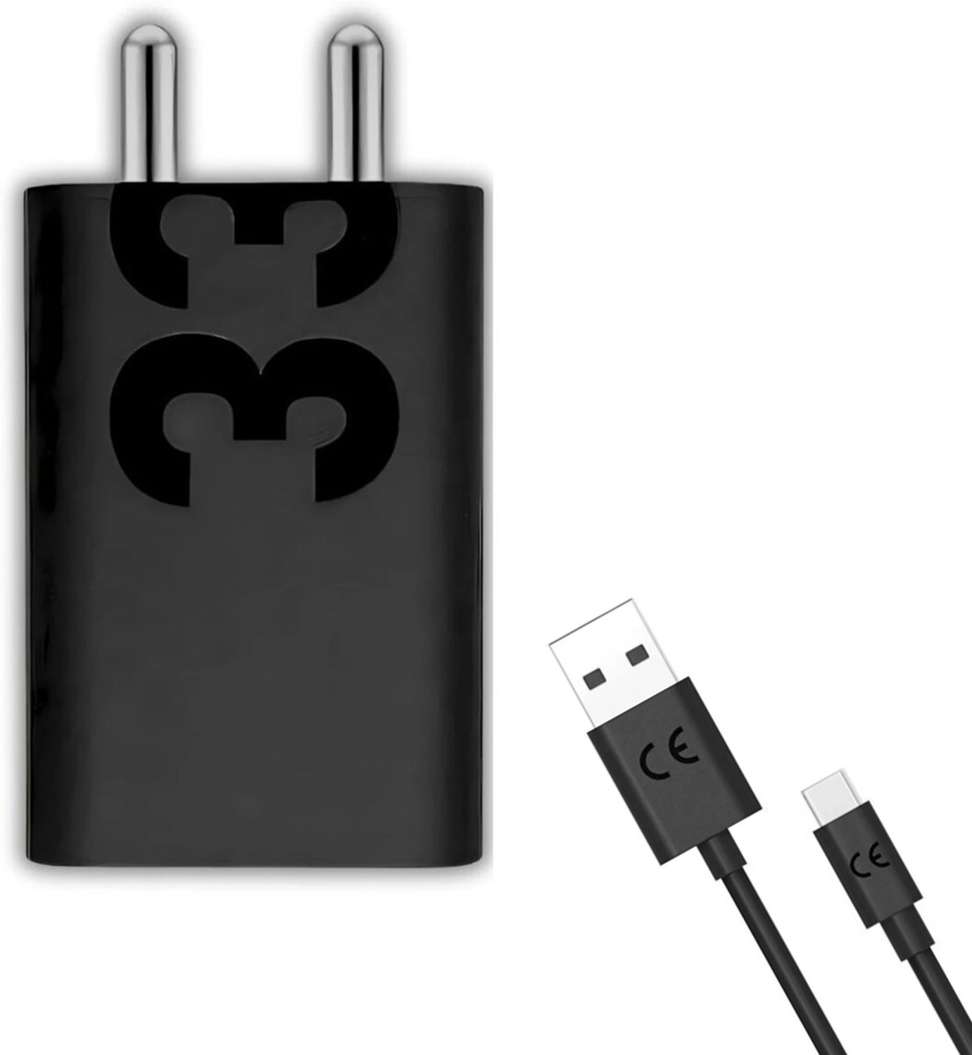 TECHWAQE 33 W TurboPower 2.0 3 A Wall Charger for Mobile with Detachable Cable - TECHWAQE : Flipkart.com