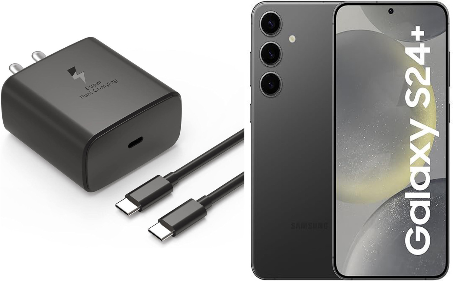 Image of UXE 45 W PD 5 A Wall Charger for Mobile (Compatible with S24 5G Charger, Black)