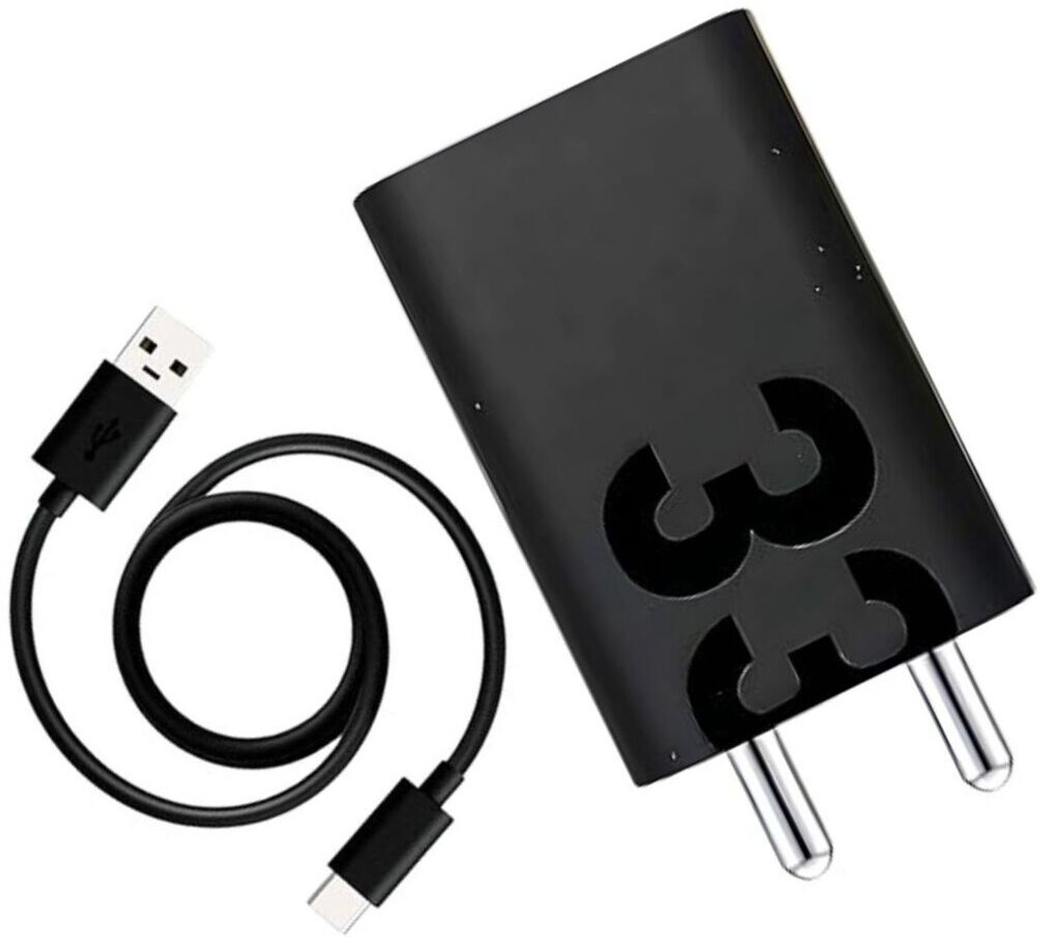 Image of Lynacz Original 20 W Wall Charger for Mobile with Detachable Cable (20W Fast Charging Adapter Compatible with Motorola Moto More-Black)