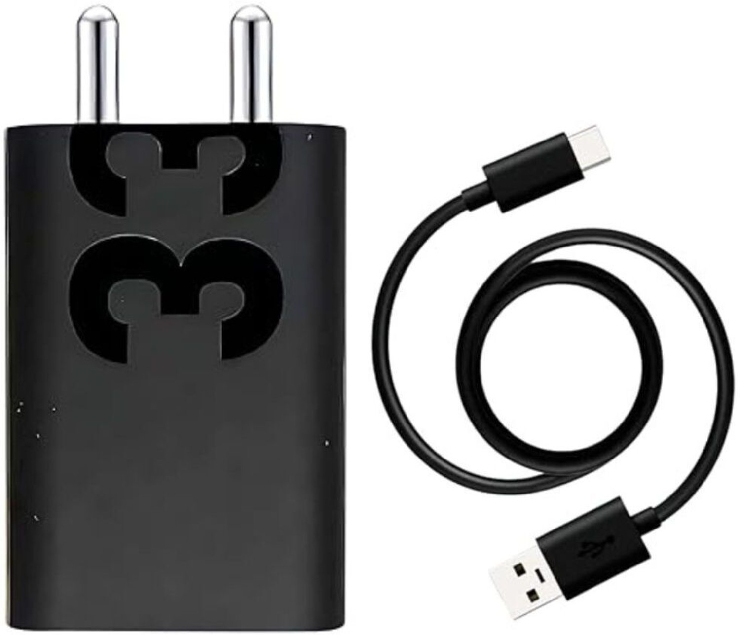 Image of Lynacz Original 20 W Wall Charger for Mobile with Detachable Cable (20W Fast Charging Adapter Compatible with Motorola Moto More-Black)
