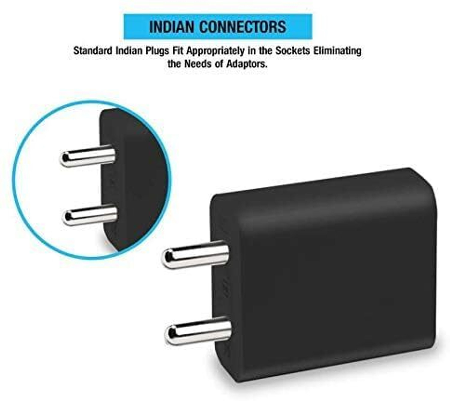 Image of Lynacz Original 20 W Wall Charger for Mobile with Detachable Cable (20W Fast Charging Adapter Compatible with Motorola Moto More-Black)