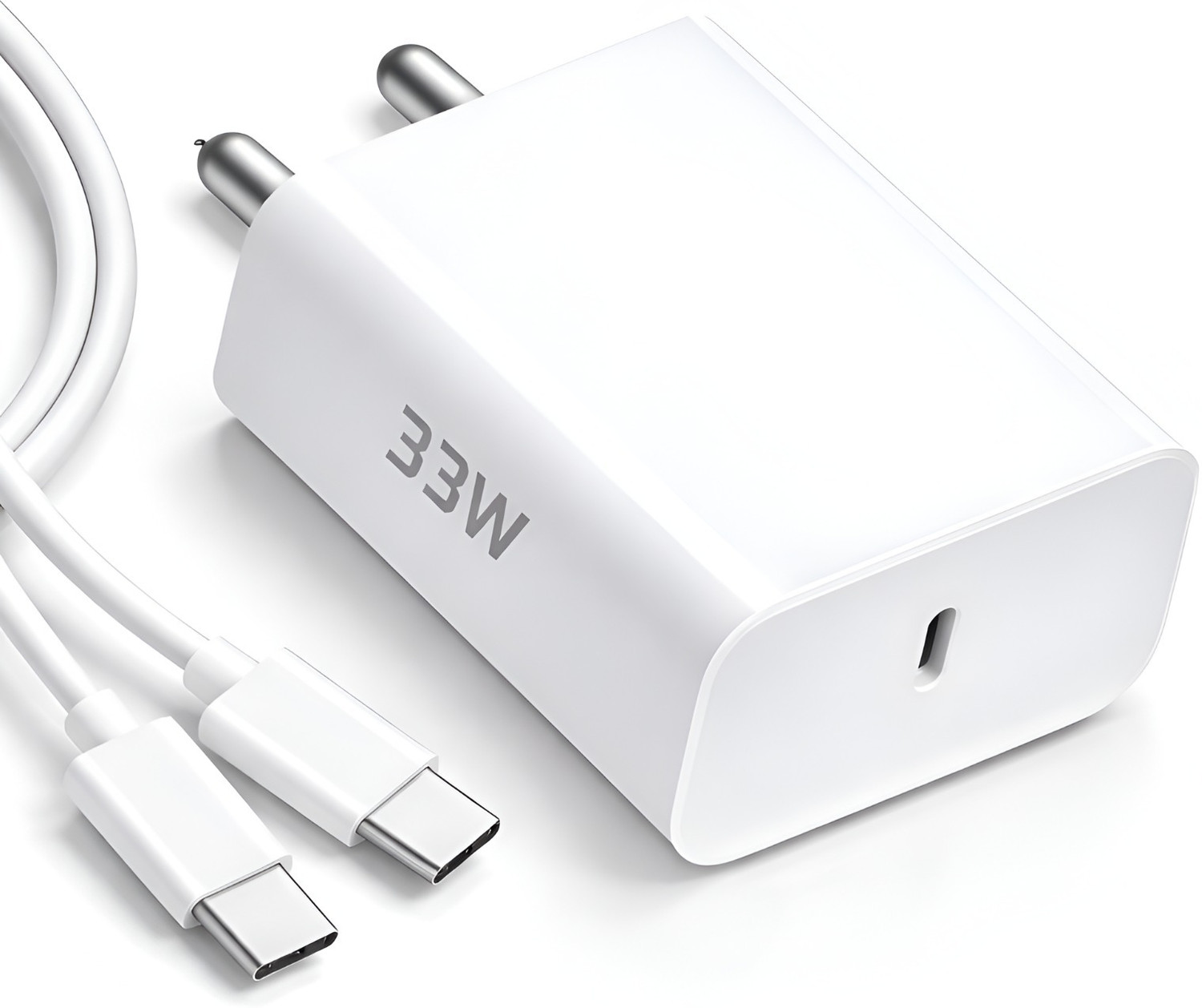 Image of CMF by Nothing 33 W Quick Charge 3 A Wall Charger for Mobile (White)