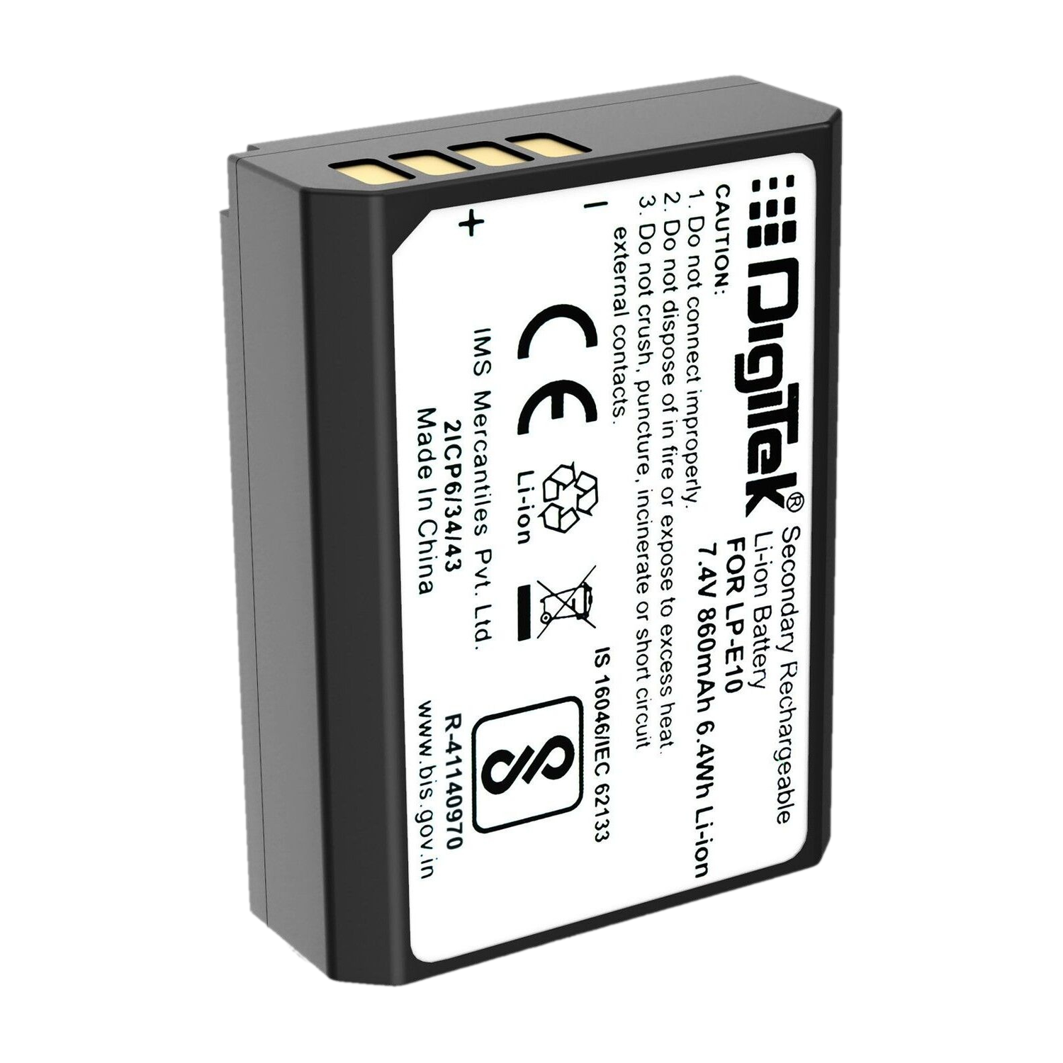 DIGITEK LP-E10 Lithium-ion Rechargeable Battery for Canon DSLR - Image 1