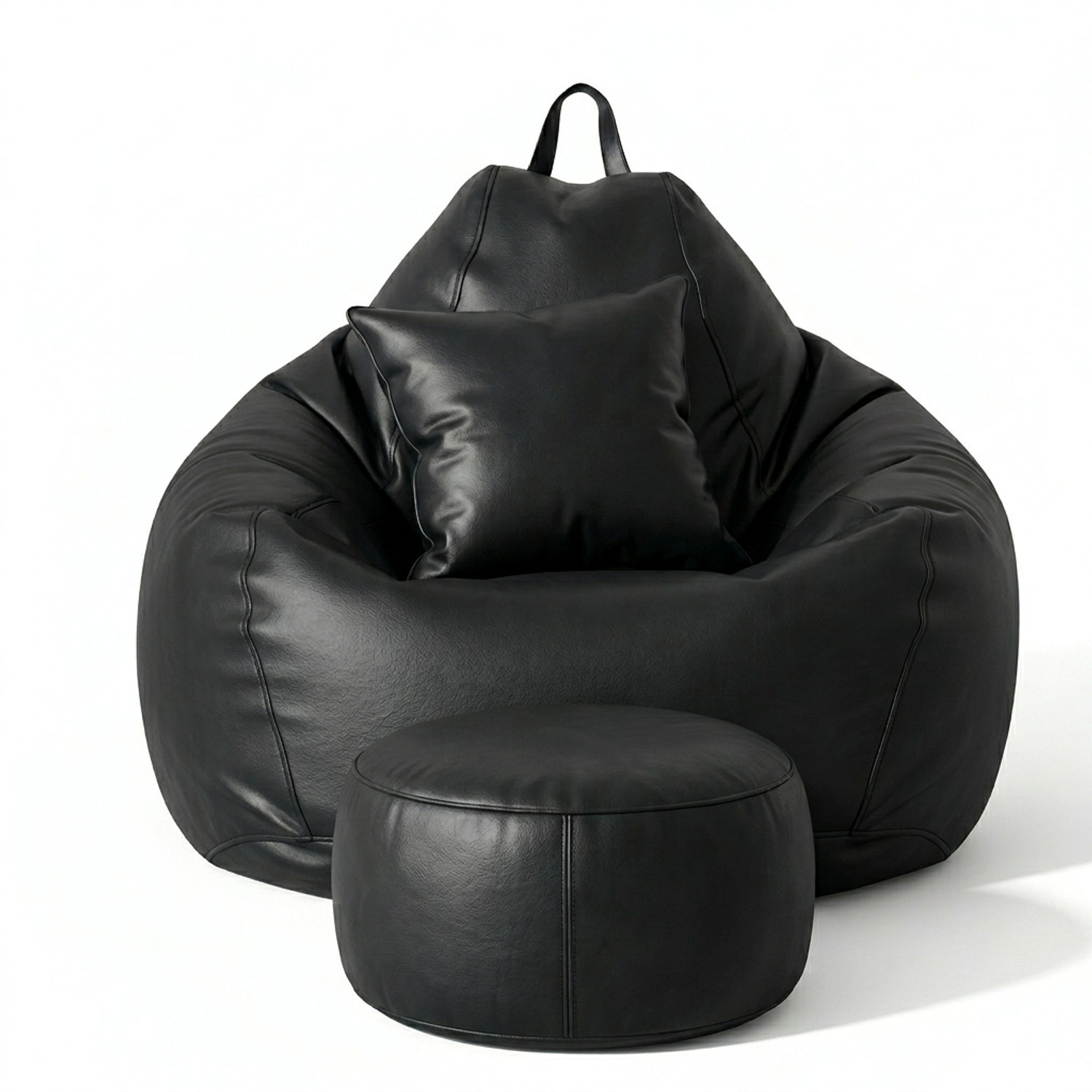 GIGLICK 4XL Black Bean Bag Chair - Image 1