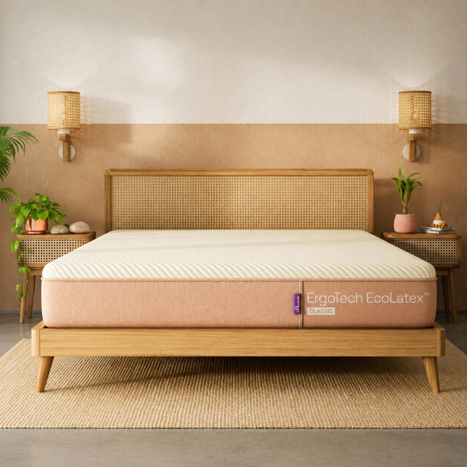 Image of The Sleep Company SmartGRID Orthopedic Pro SnowTec - Doctor Recommended 5 Zone Pressure Relief 8.0 inch King High Density (HD) Foam Mattress (L x W: 72 inch x 48 inch)