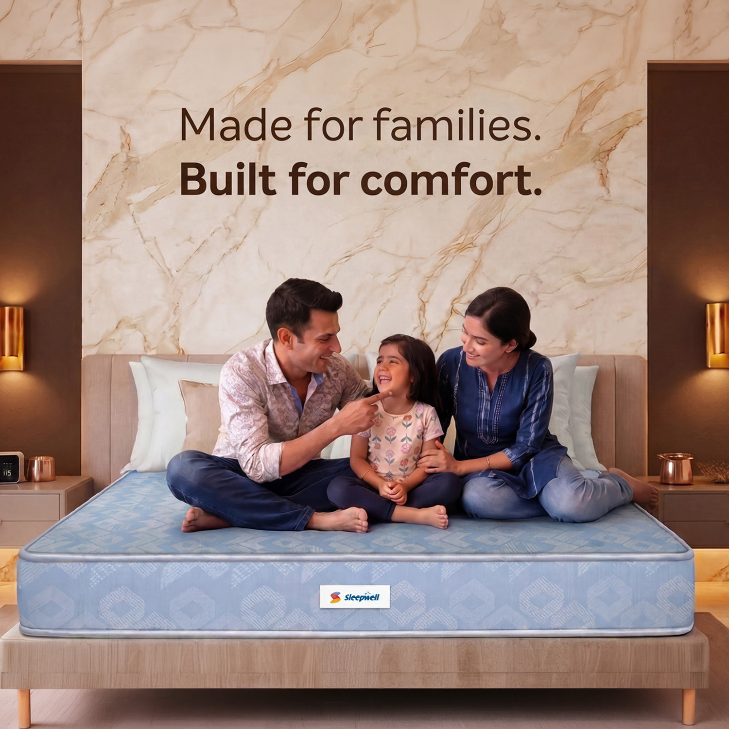 Image of Sleepwell Cheer Mattress 6 inch King PU Foam Mattress (L x W: 78 inch x 72 inch)