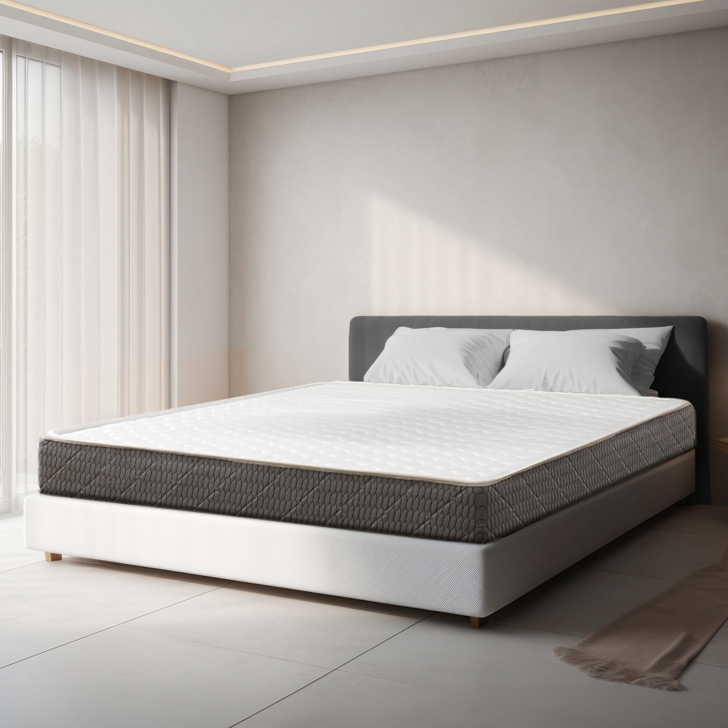 Image of SleepyCat Ortho Lite - Medium Firm Foam Mattress 4 inch King Latex Foam Mattress (L x W: 84 inch x 72 inch)