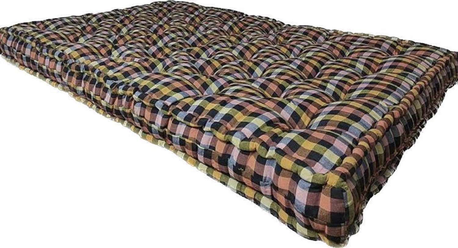 Image of Flipkart SmartBuy new 6x6 5 inch King Cotton Mattress (L x W: 72 inch x 72 inch)