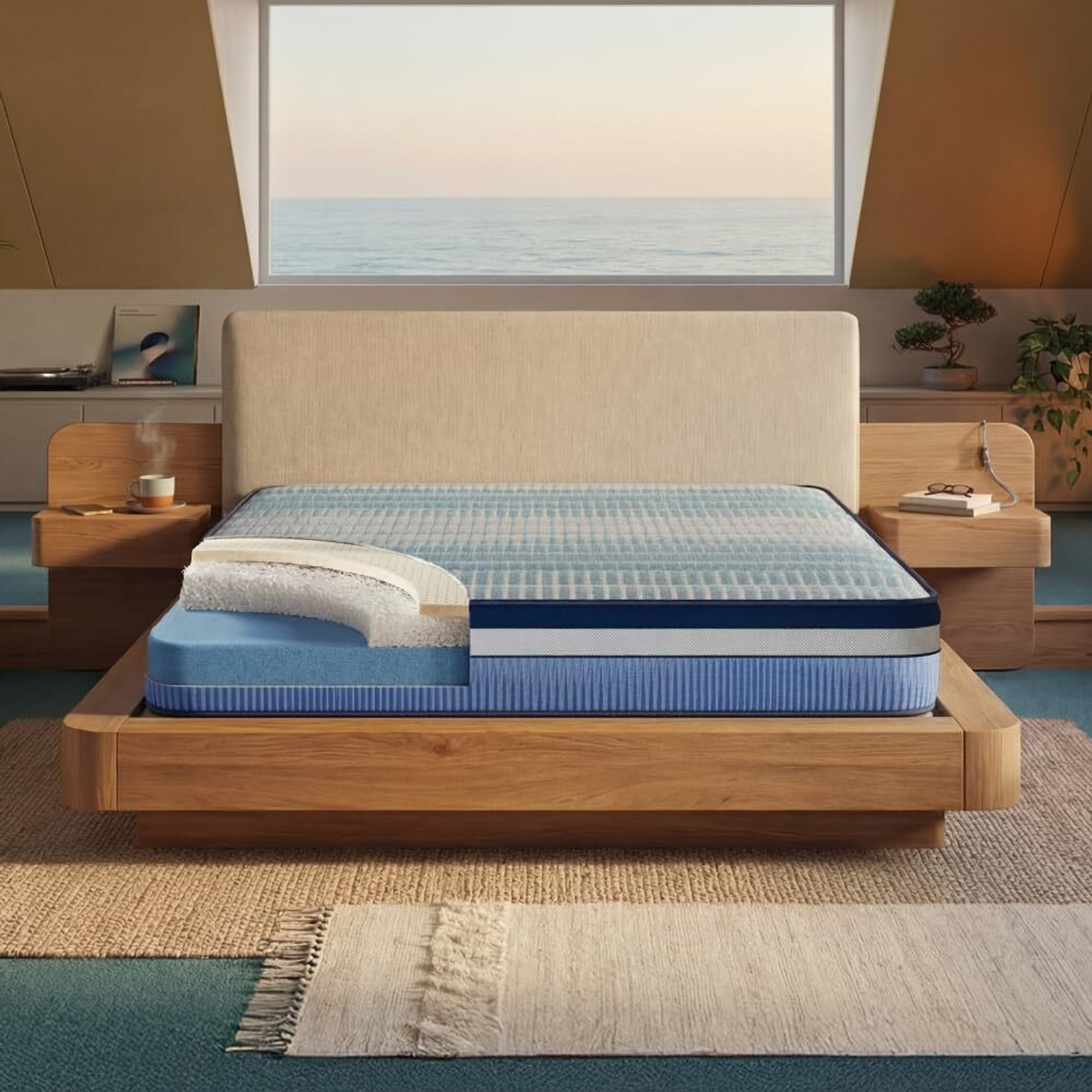 Image of Duroflex Strength Duropedic - Doctor Recommended 5 Zone Dual Density Orthopedic Support 7 inch King Coir Mattress (L x W: 84 inch x 72 inch)