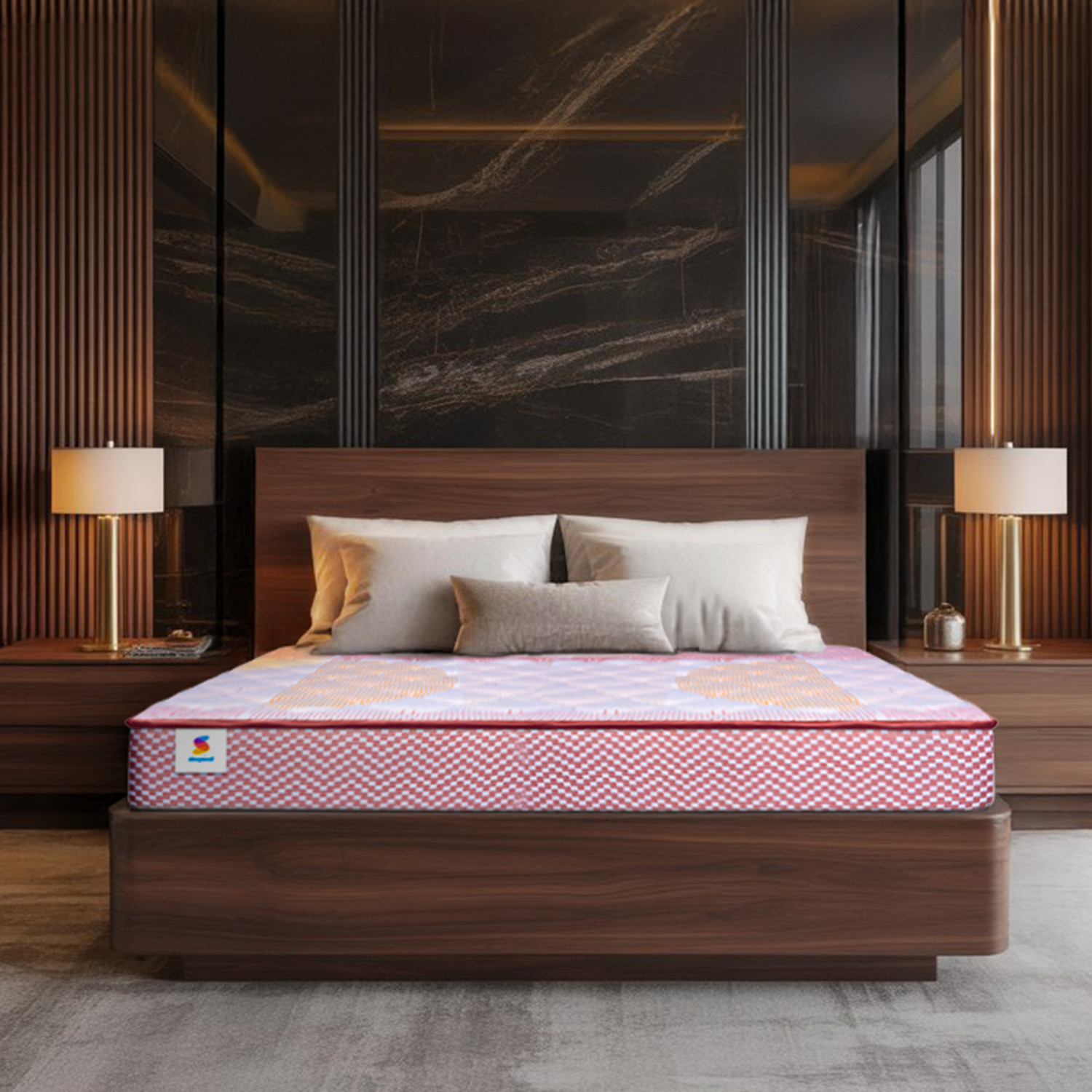Image of Sleepwell Dual, Reversible, Medium Soft & Firm Resitec Foam, Anti-Microbial Technology 5 inch Single High Resilience (HR) Foam Mattress (L x W: 72 inch x 30 inch)