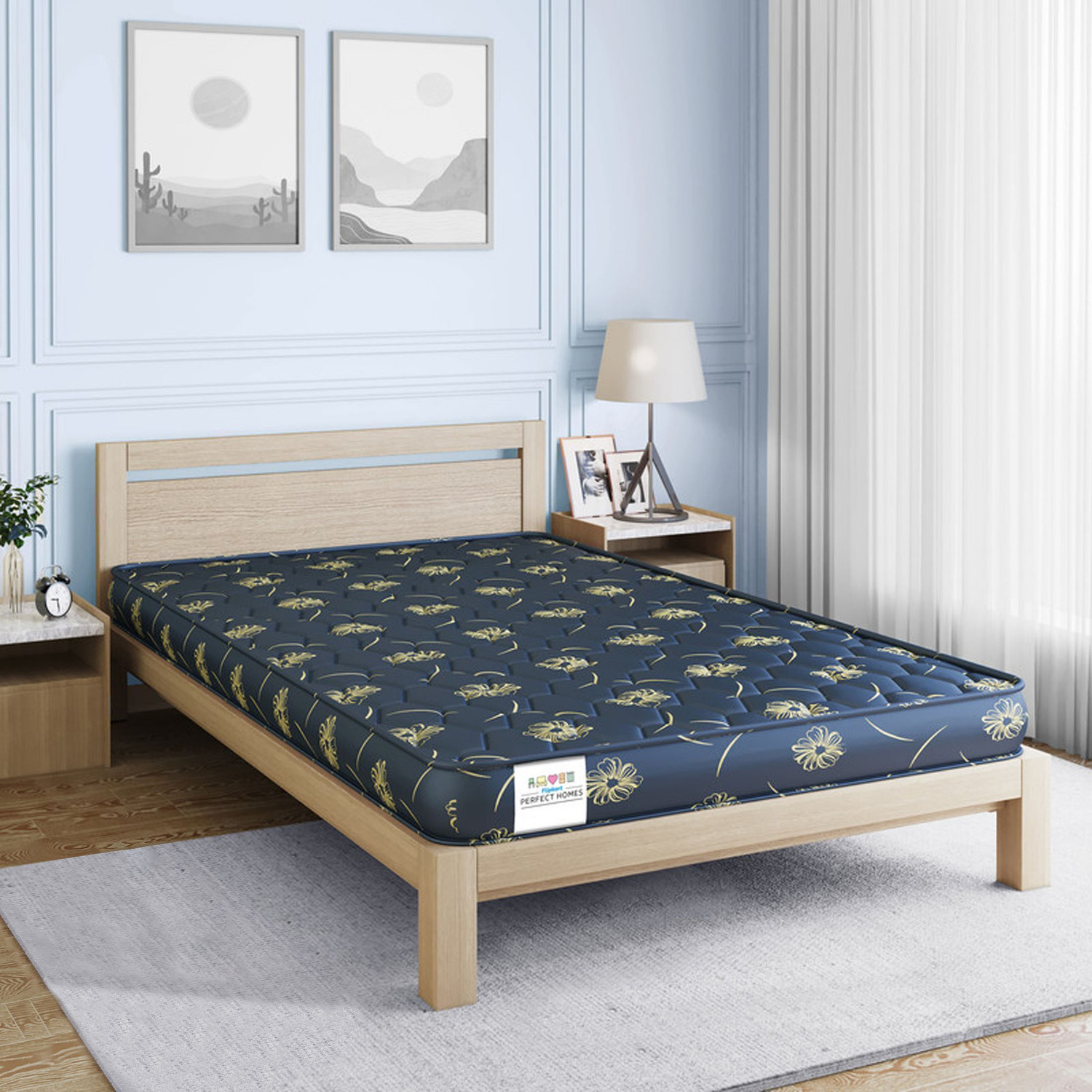Image of Oak&Loom Comfort Soft Foam | Knitted Fabric 4 inch Single High Density (HD) Foam Mattress (L x W: 72 inch x 36 inch)