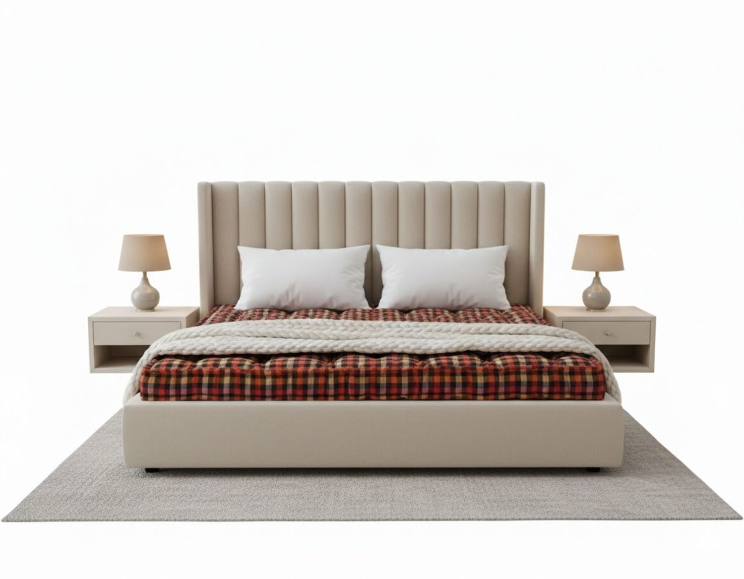 Image of Flipkart SmartBuy new 6x6 5 inch King Cotton Mattress (L x W: 72 inch x 72 inch)