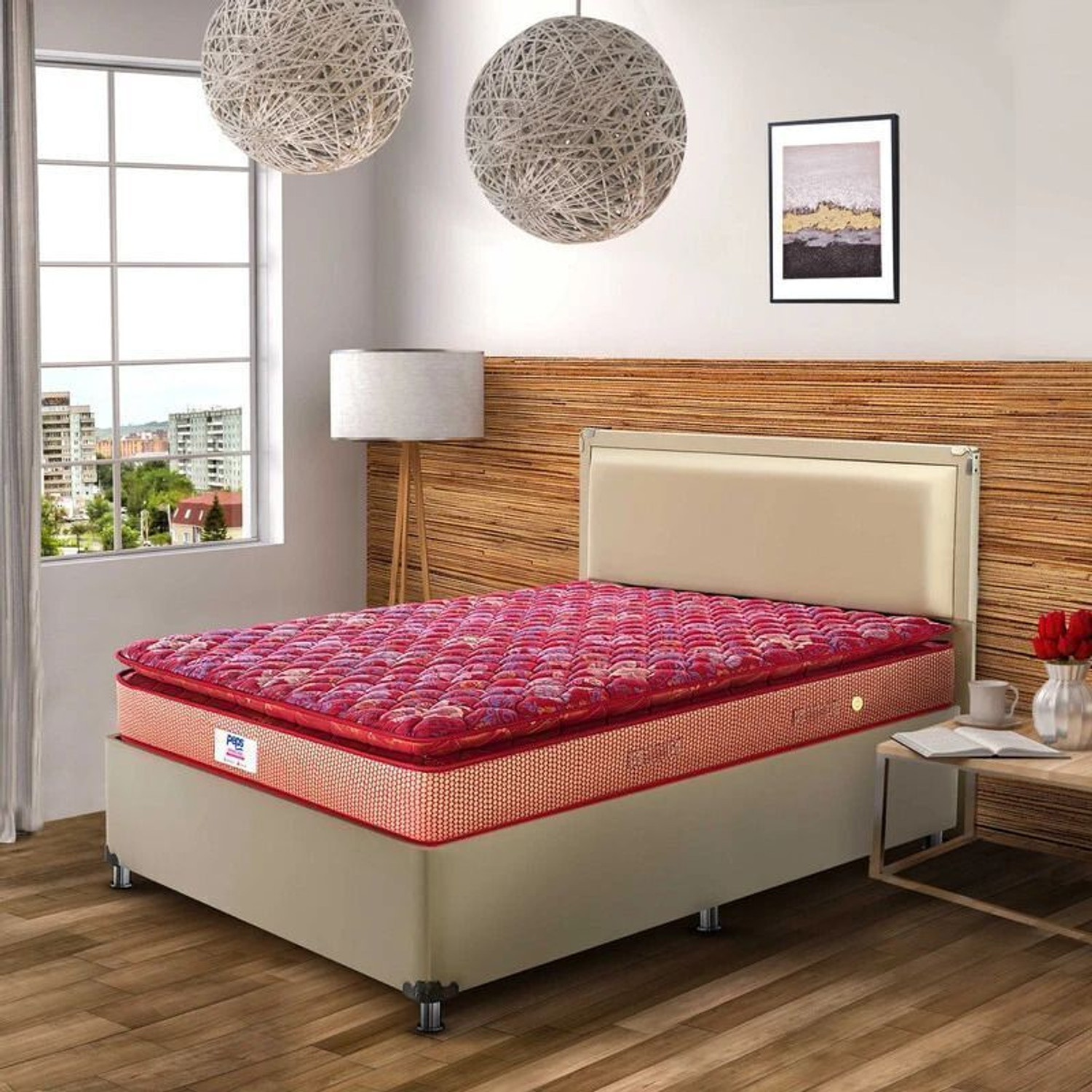 Image of Durfi Ortho Flex Hybrid 8 inch King Pocket Spring Mattress (L x W: 72 inch x 70 inch)