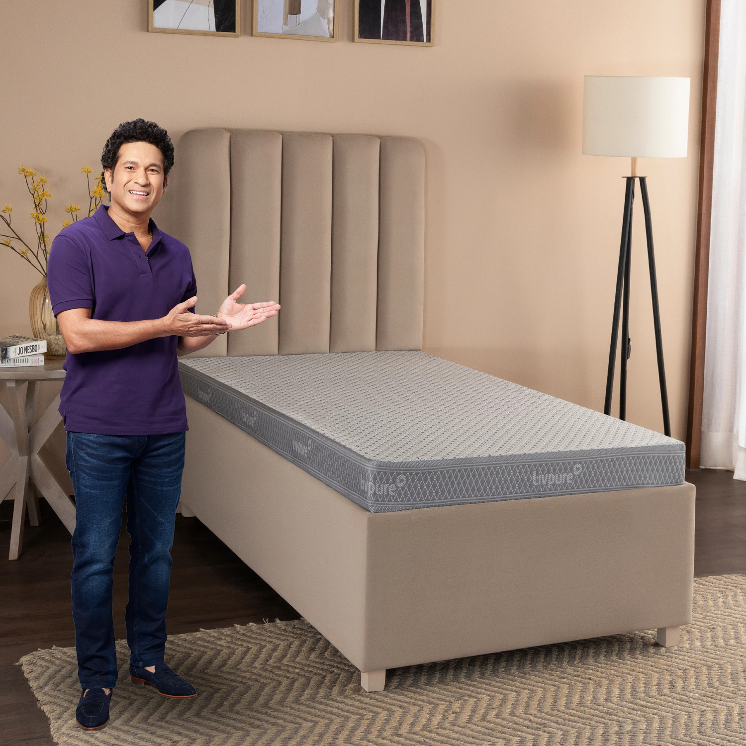 Image of KGFM-7348N 6 inch Double Memory Foam Mattress (L x W: 72 inch x 48 inch)