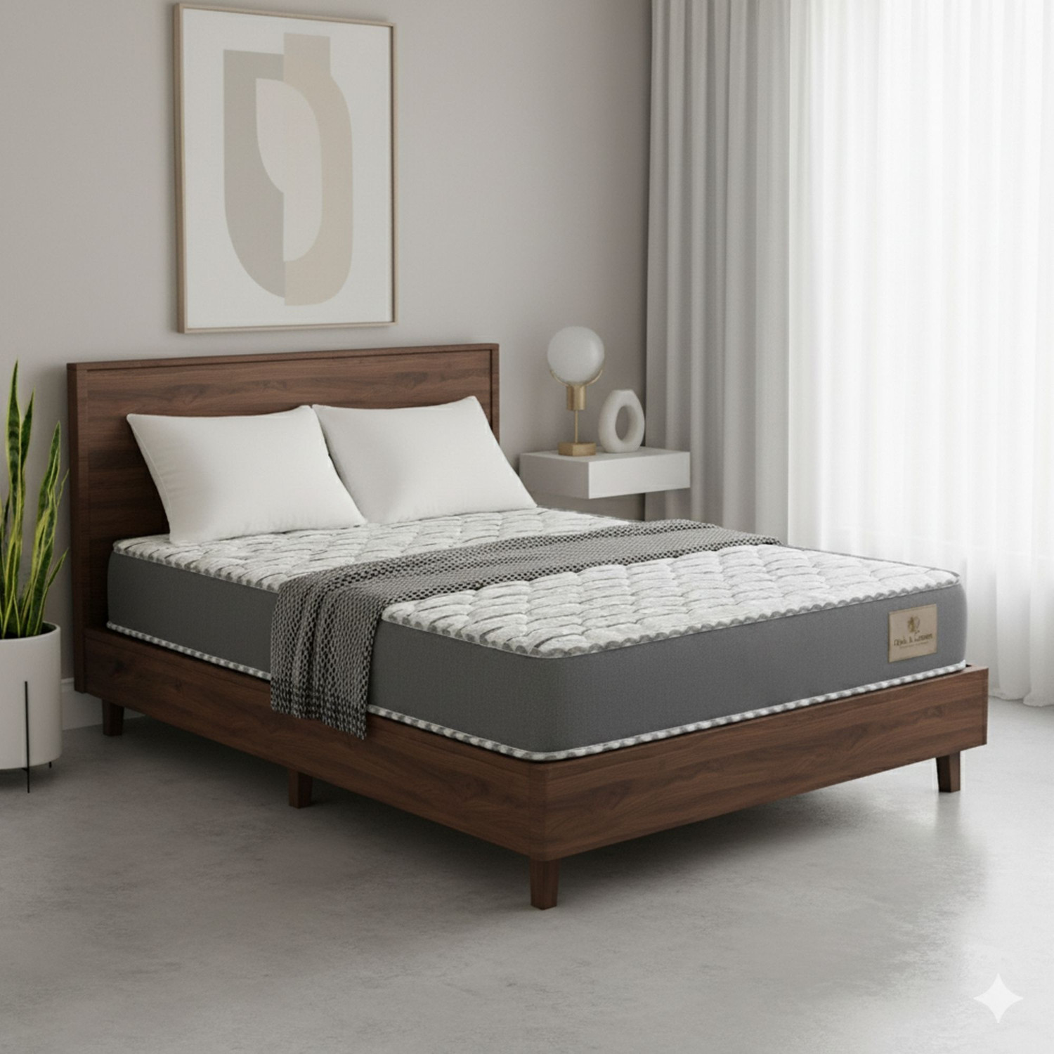 Image of Oak&Loom Comfort Knitted Fabric 4 inch Single EPE Foam Mattress (L x W: 72 inch x 30 inch)
