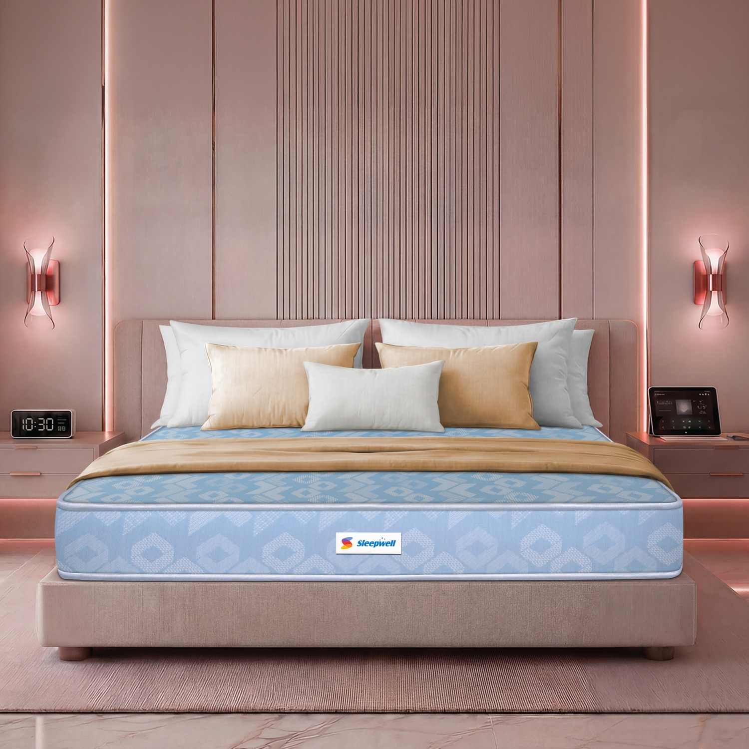 Image of Restolex Anti-Stress 6 inch King Memory Foam Mattress (L x W: 75 inch x 72 inch)
