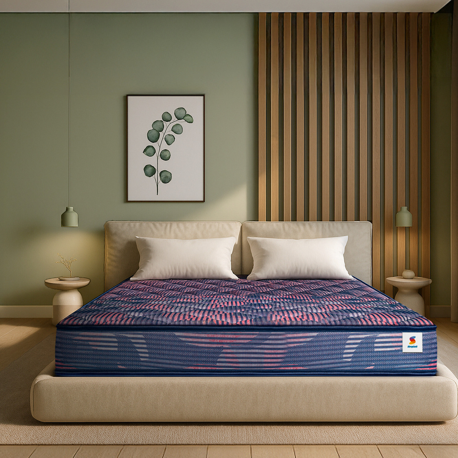 Image of Sleepwell Dual, Reversible, Medium Soft & Firm Resitec Foam, Anti-Microbial Technology 5 inch Single High Resilience (HR) Foam Mattress (L x W: 72 inch x 30 inch)