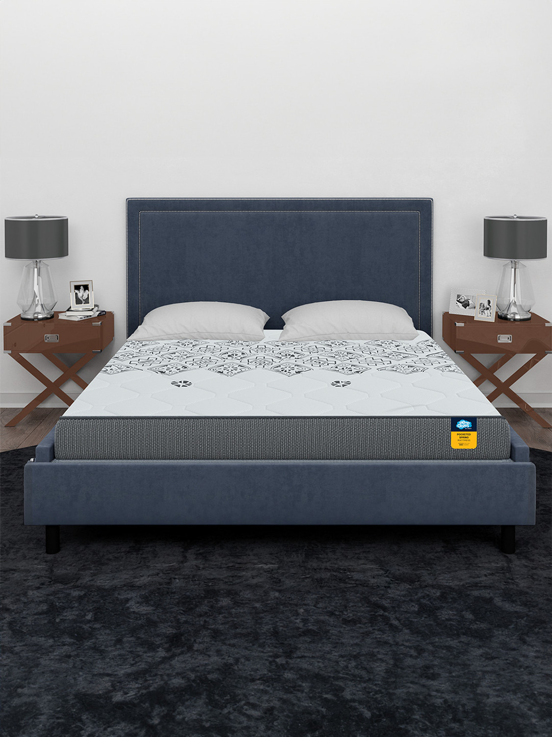 Image of Restolex Anti-Stress 6 inch King Memory Foam Mattress (L x W: 75 inch x 72 inch)