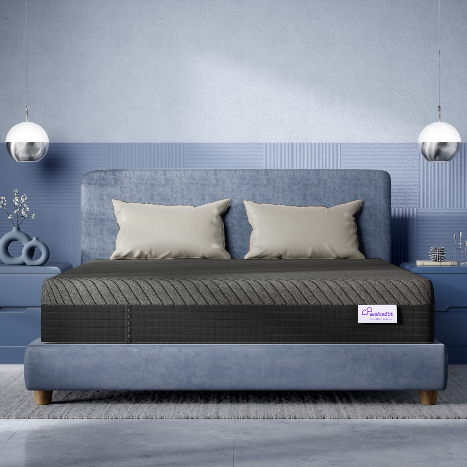 Image of The Sleep Company SmartGRID Orthopedic Pro SnowTec - Doctor Recommended 5 Zone Pressure Relief 8.0 inch Queen High Density (HD) Foam Mattress (L x W: 78 inch x 66 inch)