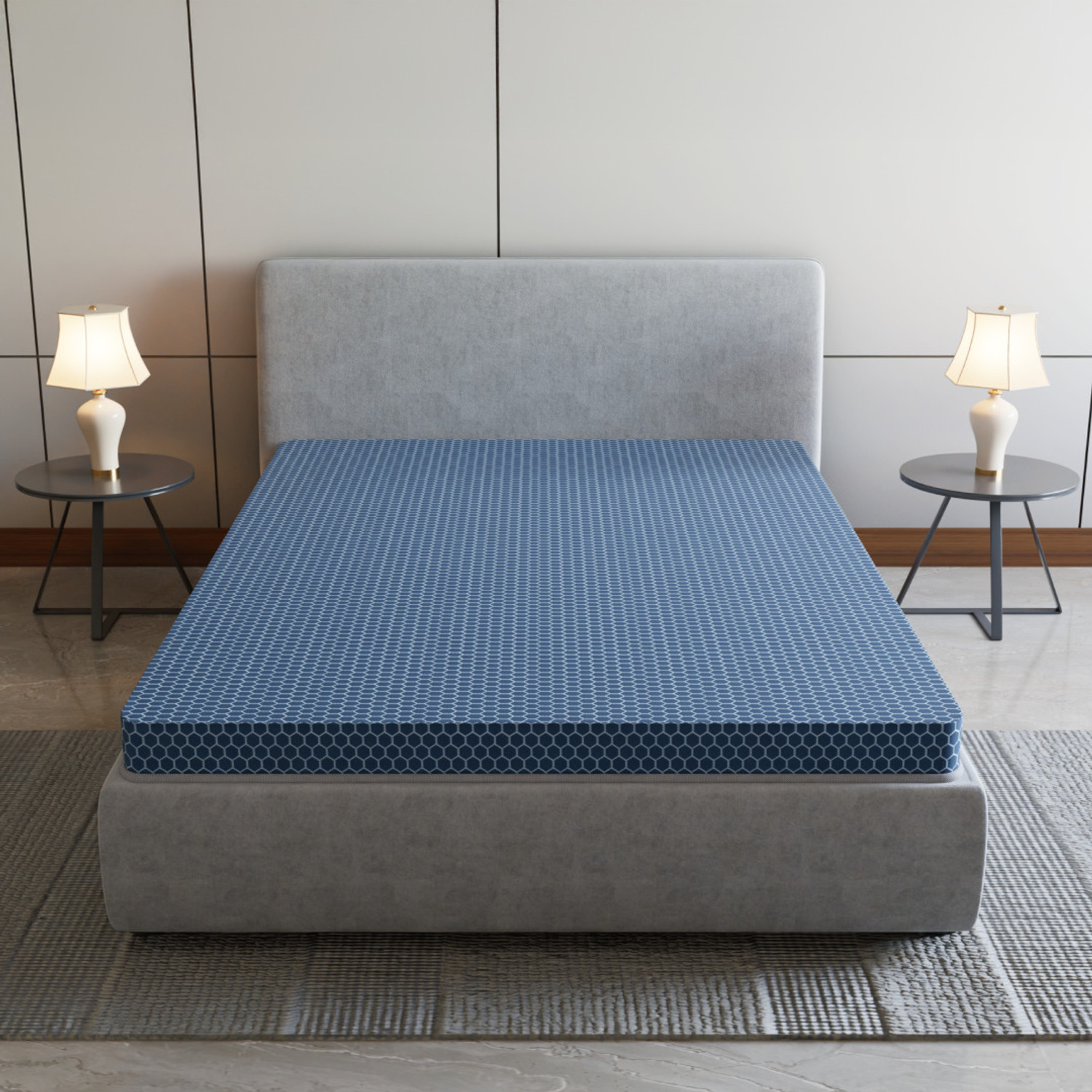 SleepyHug Ortho SpineX Essential Aircell Series 3 inch Double High Resilience (HR) Foam Mattress Price in India - Buy SleepyHug Ortho SpineX Essential Aircell Series 3 inch Double High Resilience (HR) Foam Mattress online at Flipkart.com