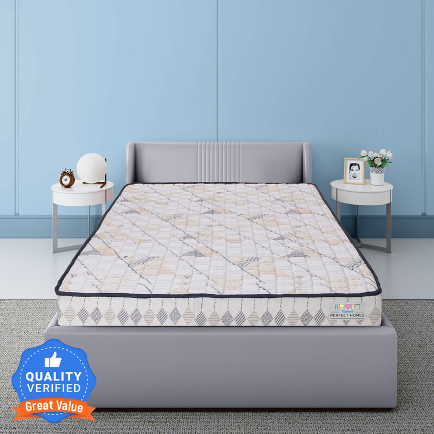 Image of Oak&Loom Comfort Soft Foam | Knitted Fabric 4 inch Single High Density (HD) Foam Mattress (L x W: 72 inch x 36 inch)