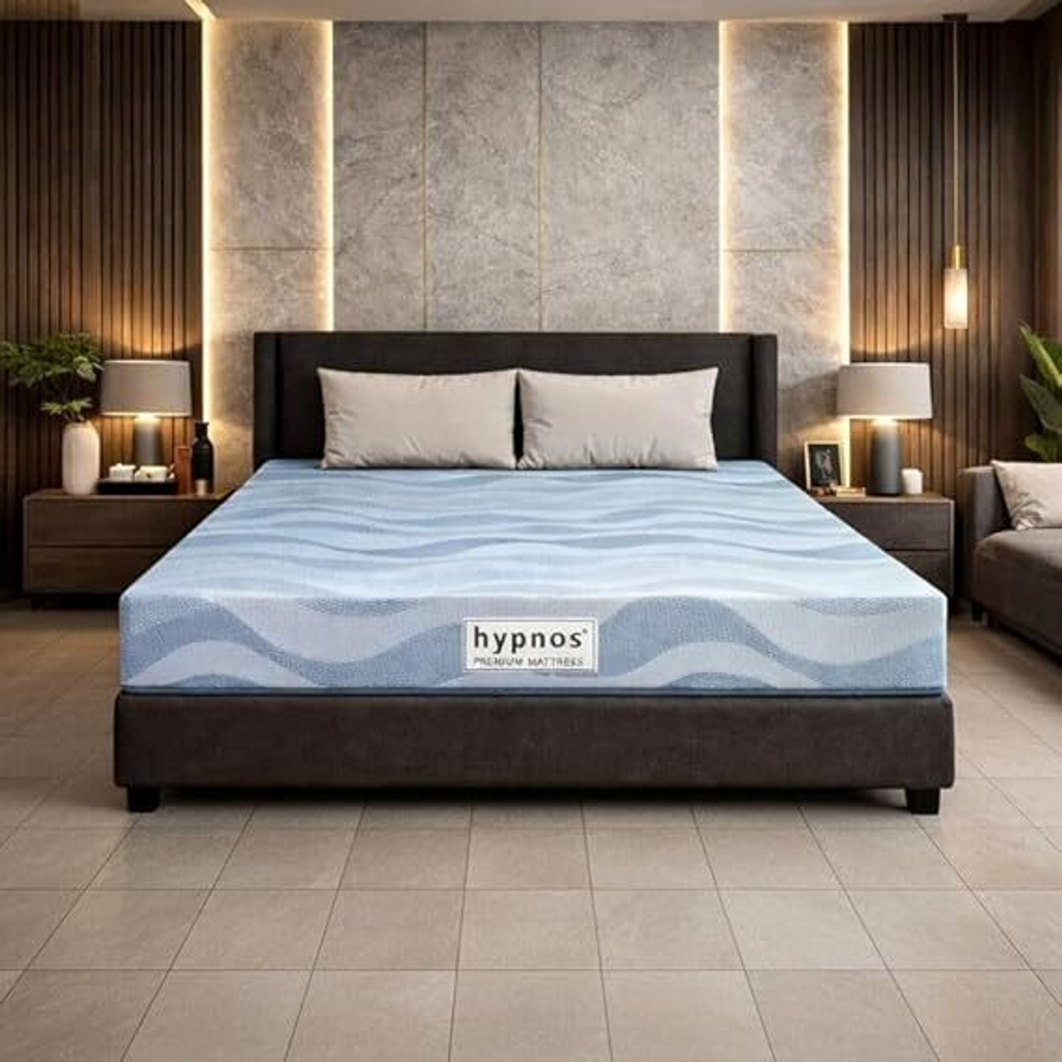 Image of Hypnos Hybrid Eco-Friendly Materials, Breathable Soft Knitted Fabric, Cooling Latex 6 inch Double Latex Foam Mattress (L x W: 84 inch x 48 inch)