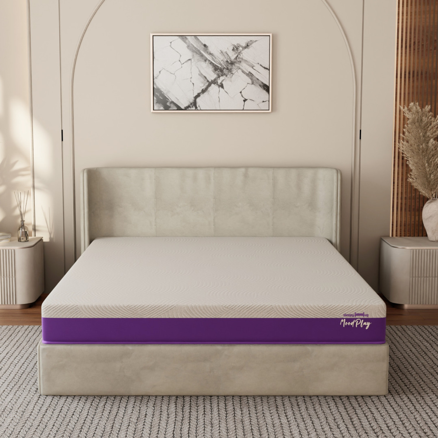 Image of Hypnos Hybrid Eco-Friendly Materials, Breathable Soft Knitted Fabric, Cooling Latex 6 inch Double Latex Foam Mattress (L x W: 84 inch x 48 inch)