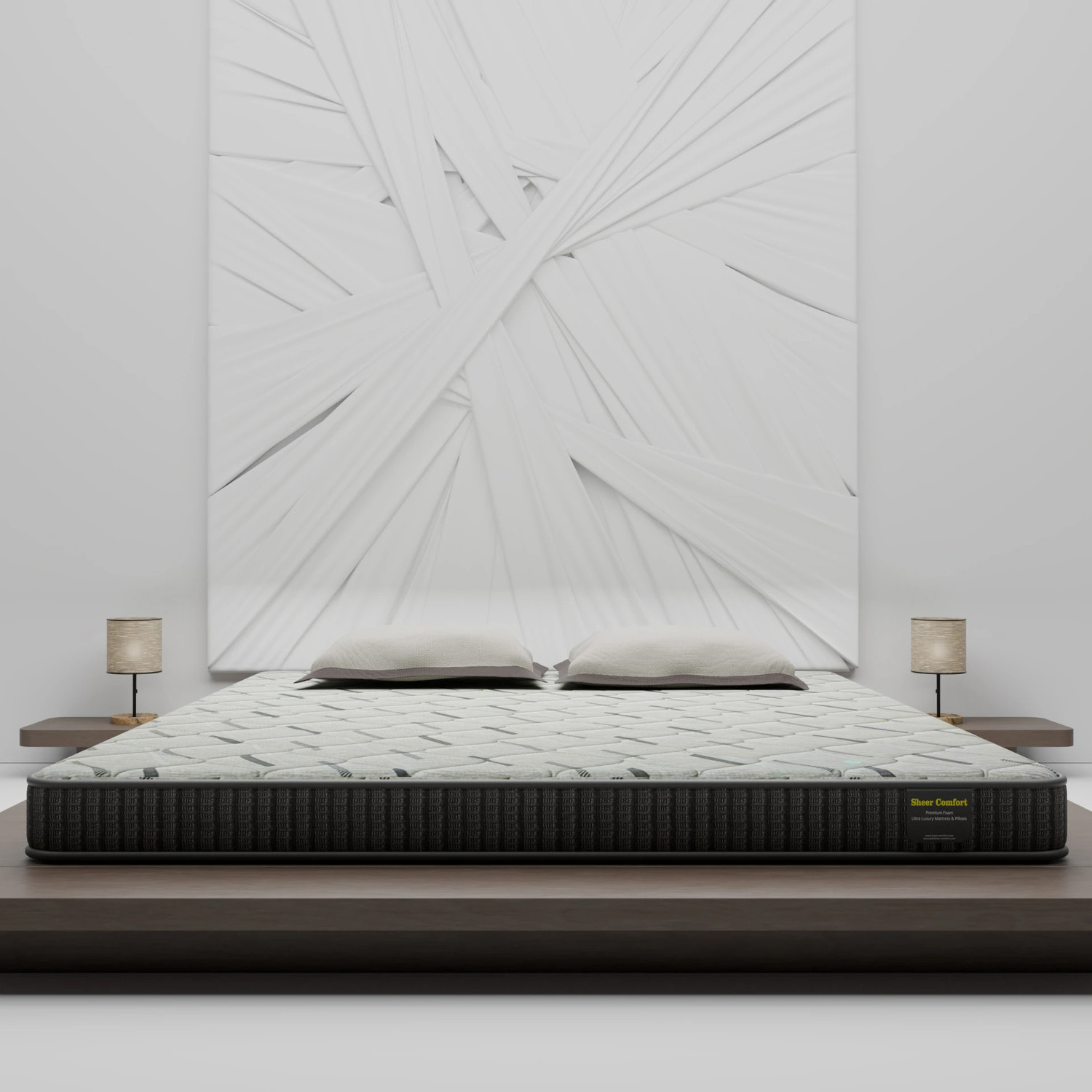Image of Restolex Anti-Stress 6 inch King Memory Foam Mattress (L x W: 75 inch x 72 inch)