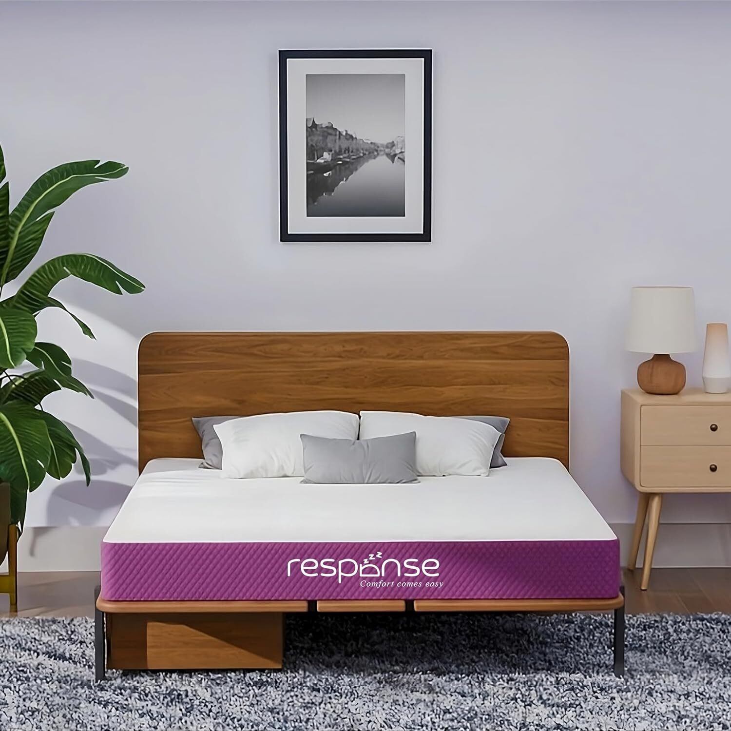 Image of SOFTLINE Hybrid Latex Orthopedic Mattress | Latex Foam Comfort | Spine & Back Support 6 inch Single High Density (HD) Foam Mattress (L x W: 75 inch x 72 inch)
