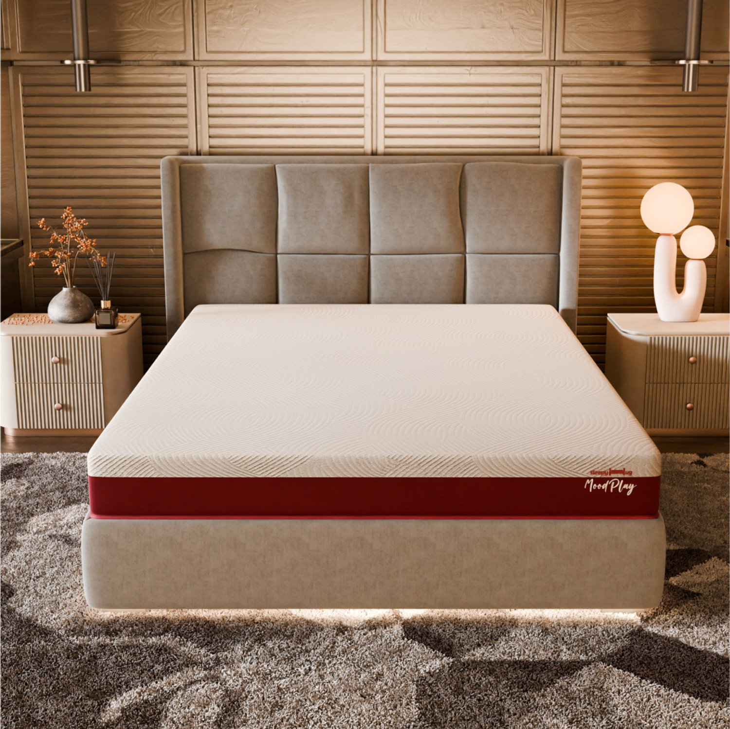 Image of SOFTLINE Hybrid Latex Orthopedic Mattress | Latex Foam Comfort | Spine & Back Support 6 inch Single High Density (HD) Foam Mattress (L x W: 75 inch x 72 inch)