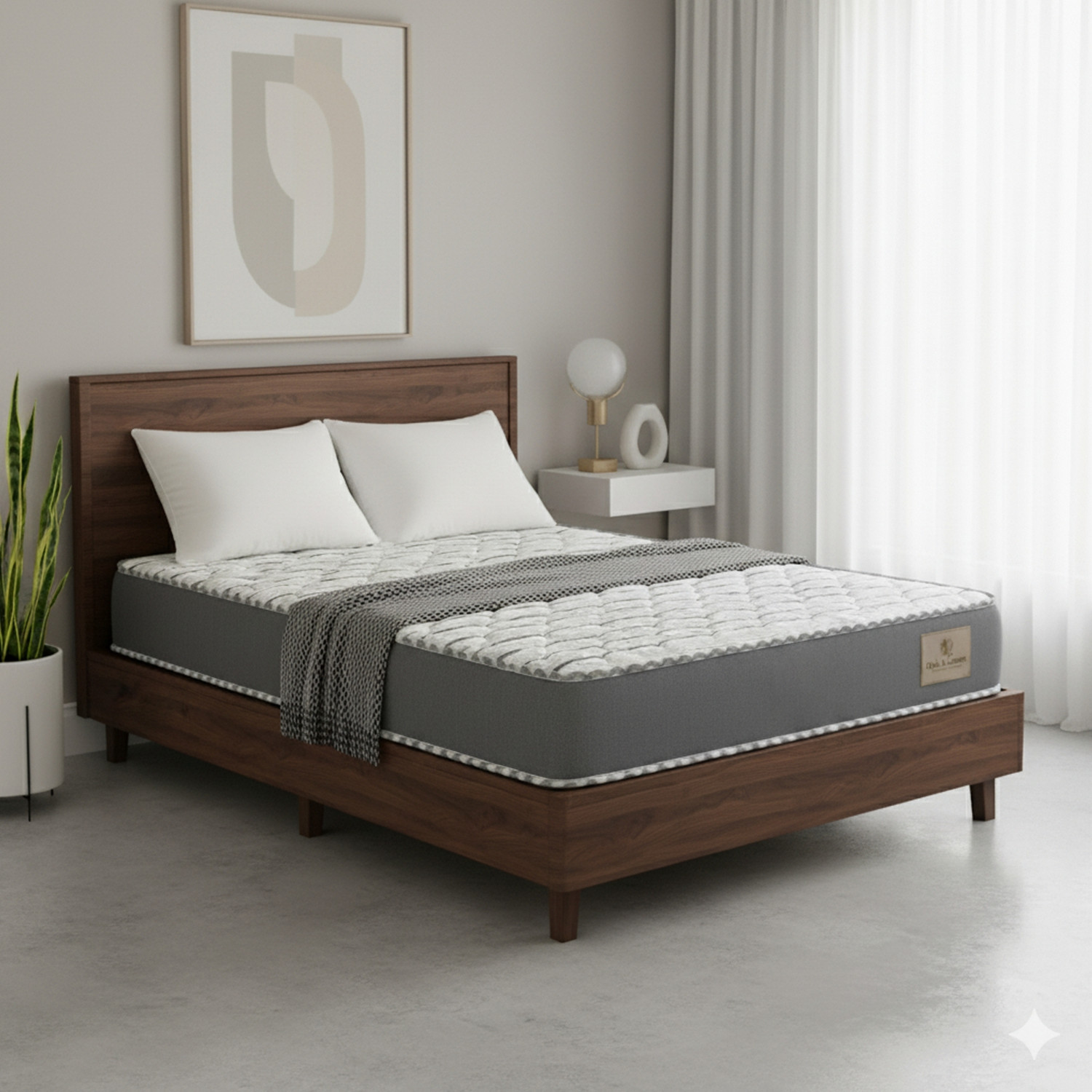 Image of Oak&Loom Comfort Knitted Fabric 4 inch Single EPE Foam Mattress (L x W: 72 inch x 30 inch)