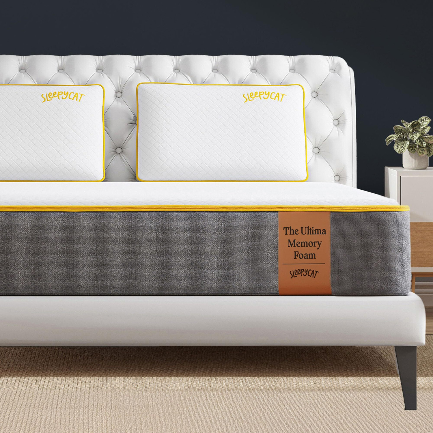 Image of The Sleep Company SmartGRID Orthopedic Pro SnowTec - Doctor Recommended 5 Zone Pressure Relief 8.0 inch Queen High Density (HD) Foam Mattress (L x W: 72 inch x 60 inch)