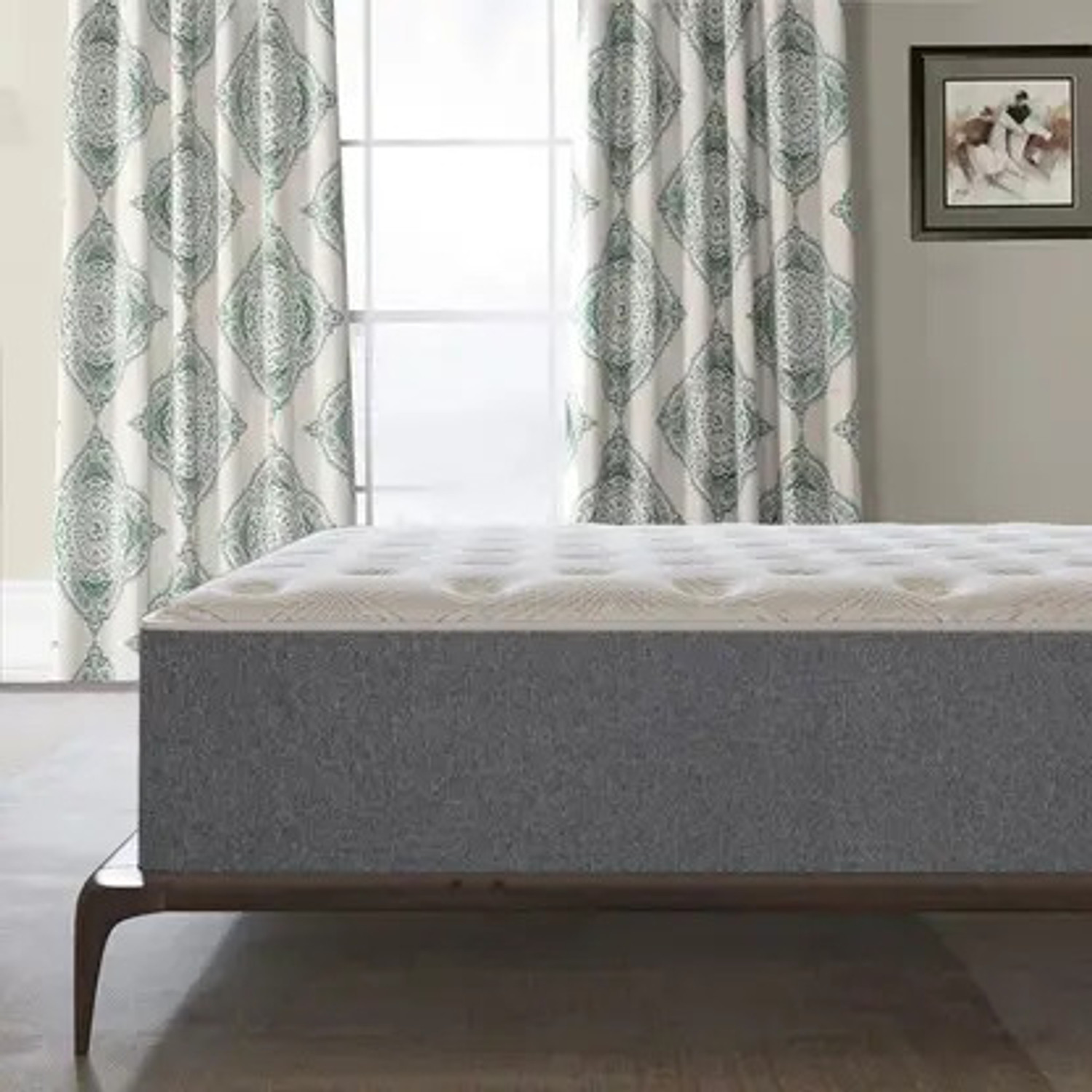 Image of KGF Orthopedic Hard & Soft Dual Flip Reversible 4 inch Single High Resilience (HR) Foam Mattress (L x W: 75 inch x 36 inch)