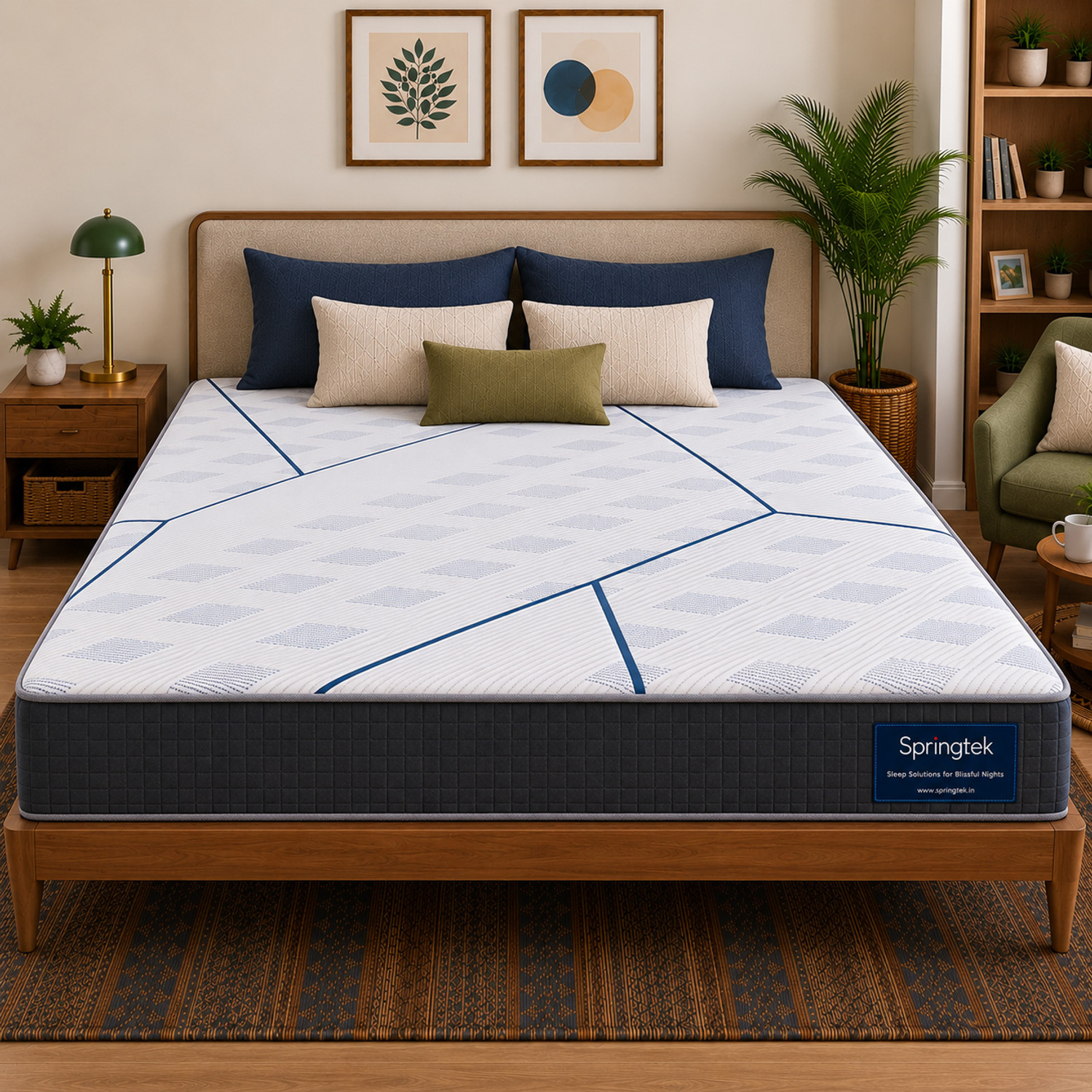 SPRINGTEK Bonded Foam Orthopedic 5 Layered Spinel Ortho Medium Firm Support 4 inch Double Memory Foam Mattress Price in India - Buy SPRINGTEK Bonded Foam Orthopedic 5 Layered Spinel Ortho Medium Firm Support 4 inch Double Memory Foam Mattress online at Flipkart.com