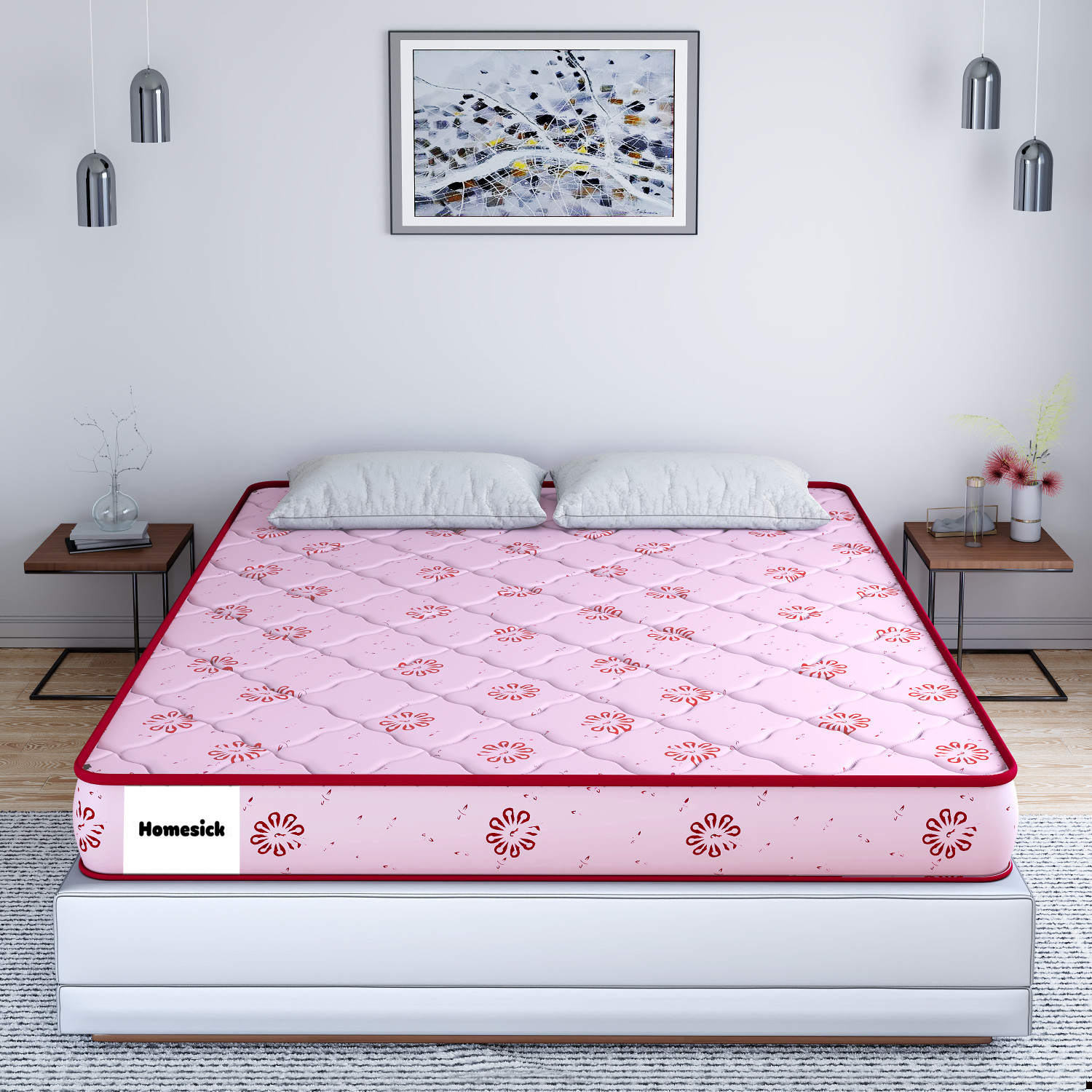 Homesick Ambrose Dual Comfort - Soft & Hard 4 inch Double High Density (HD) Foam Mattress (L x W: 72 inch x 48 inch) - Image 1