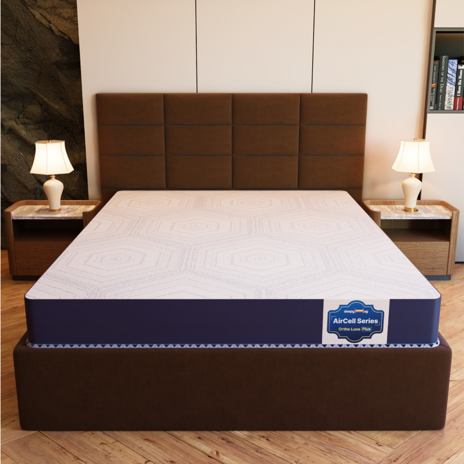 SleepyHug Ortho Luxe Aircell Series with Memory Foam 5 inch Single High Resilience (HR) Foam Mattress Price in India - Buy SleepyHug Ortho Luxe Aircell Series with Memory Foam 5 inch Single High Resilience (HR) Foam Mattress online at Flipkart.com