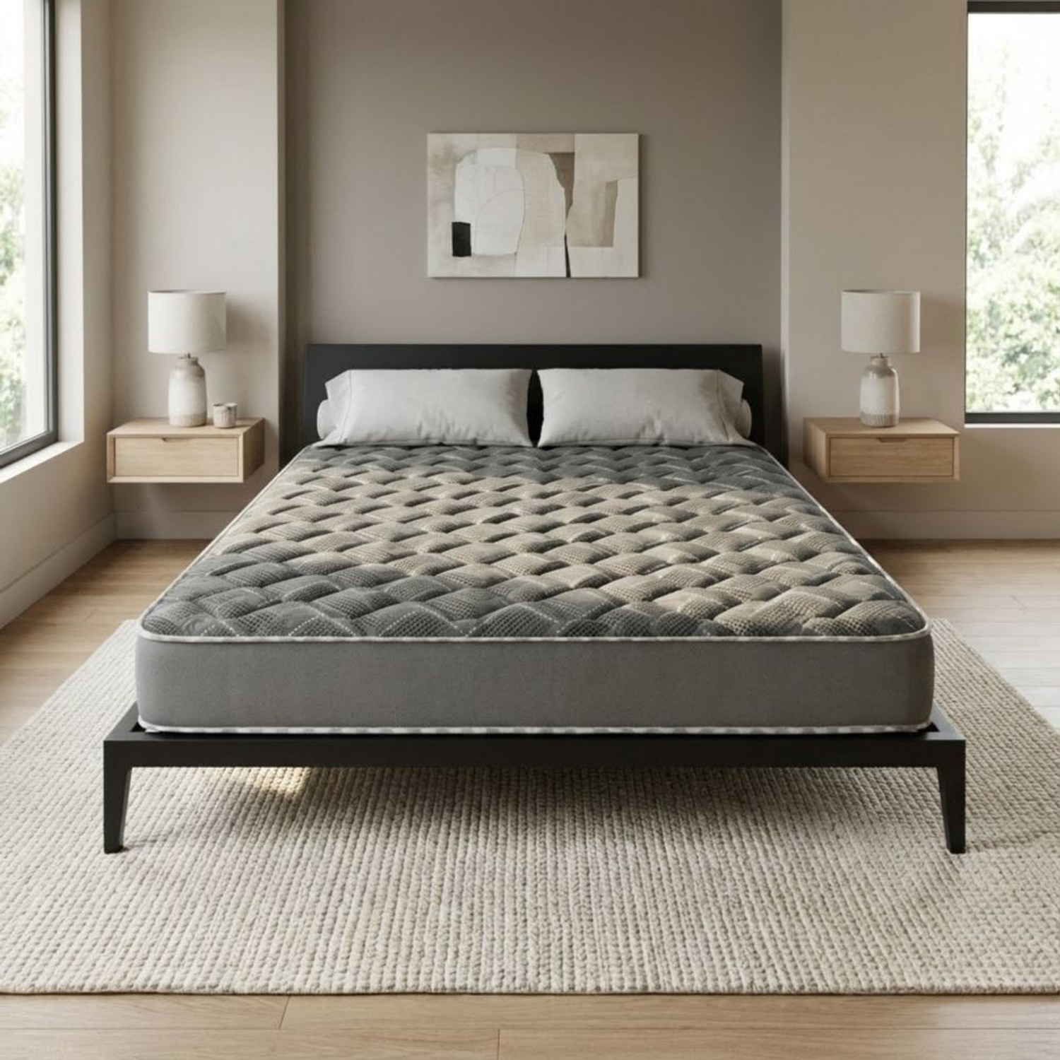 Image of Oak&Loom Comfort Knitted Fabric 4 inch Single EPE Foam Mattress (L x W: 72 inch x 30 inch)