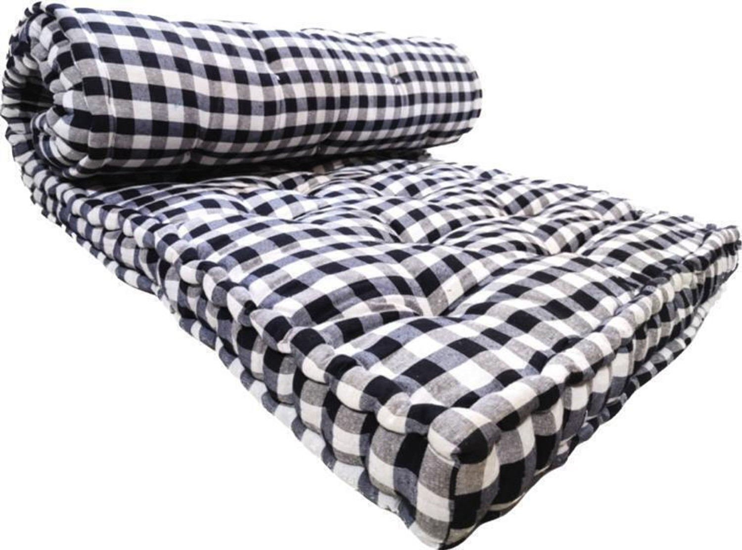 Image of Flipkart SmartBuy new 6x6 5 inch King Cotton Mattress (L x W: 72 inch x 72 inch)
