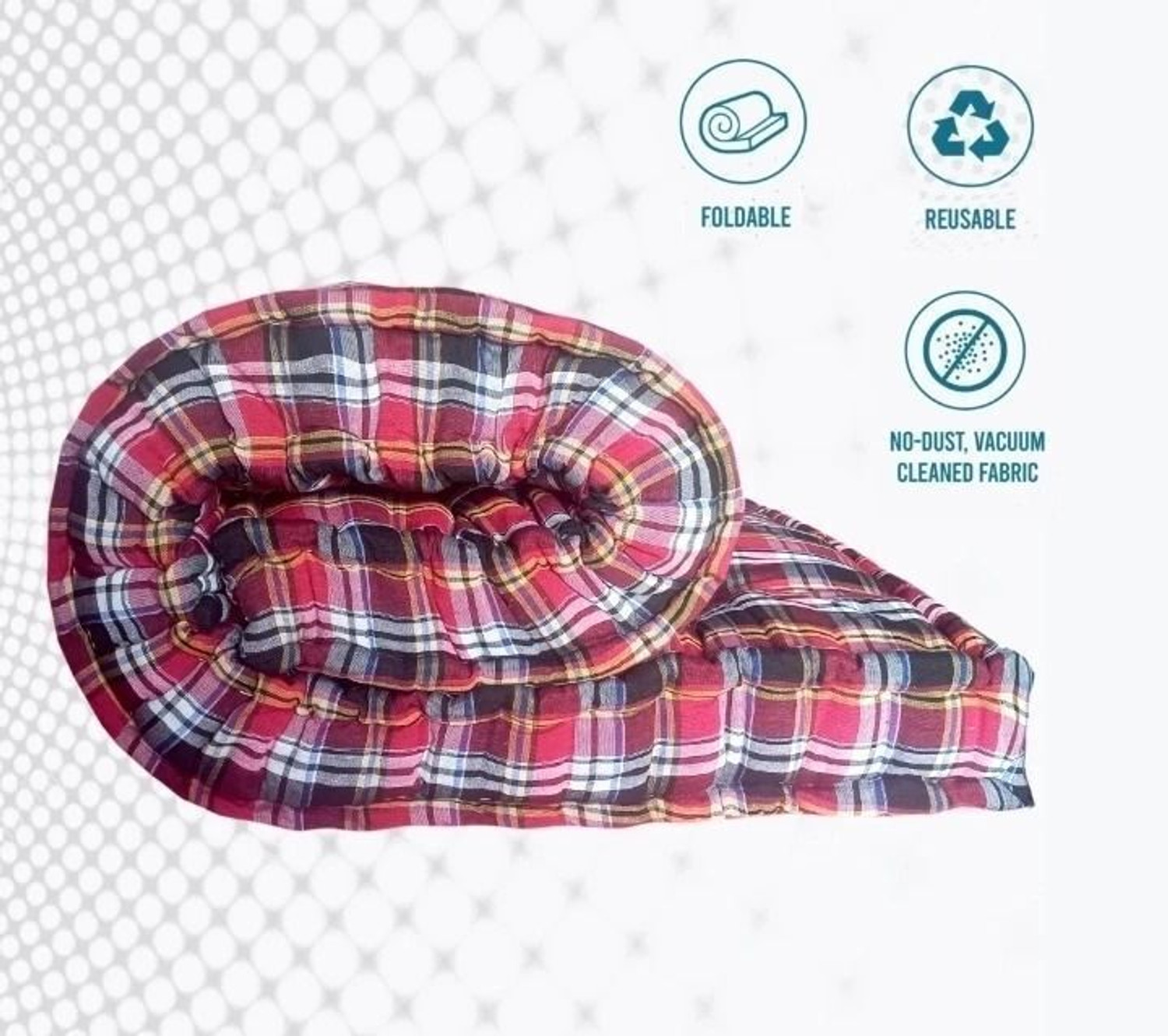 Image of melody EPE Foam Floding 1 inch Double EPE Foam Mattress (L x W: 72 inch x 48 inch)