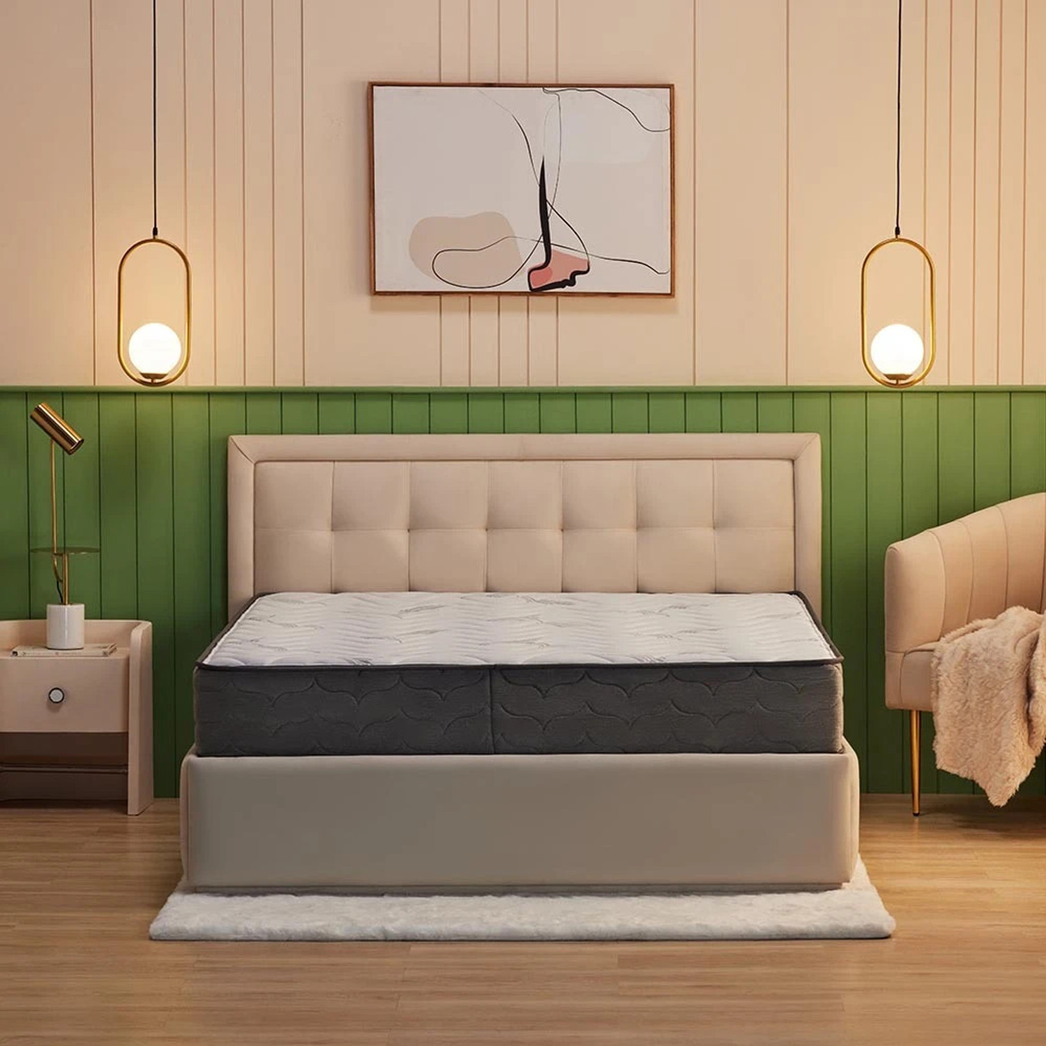 Image of Durfi Ortho Flex Hybrid 6 inch King Pocket Spring Mattress (L x W: 75 inch x 78 inch)