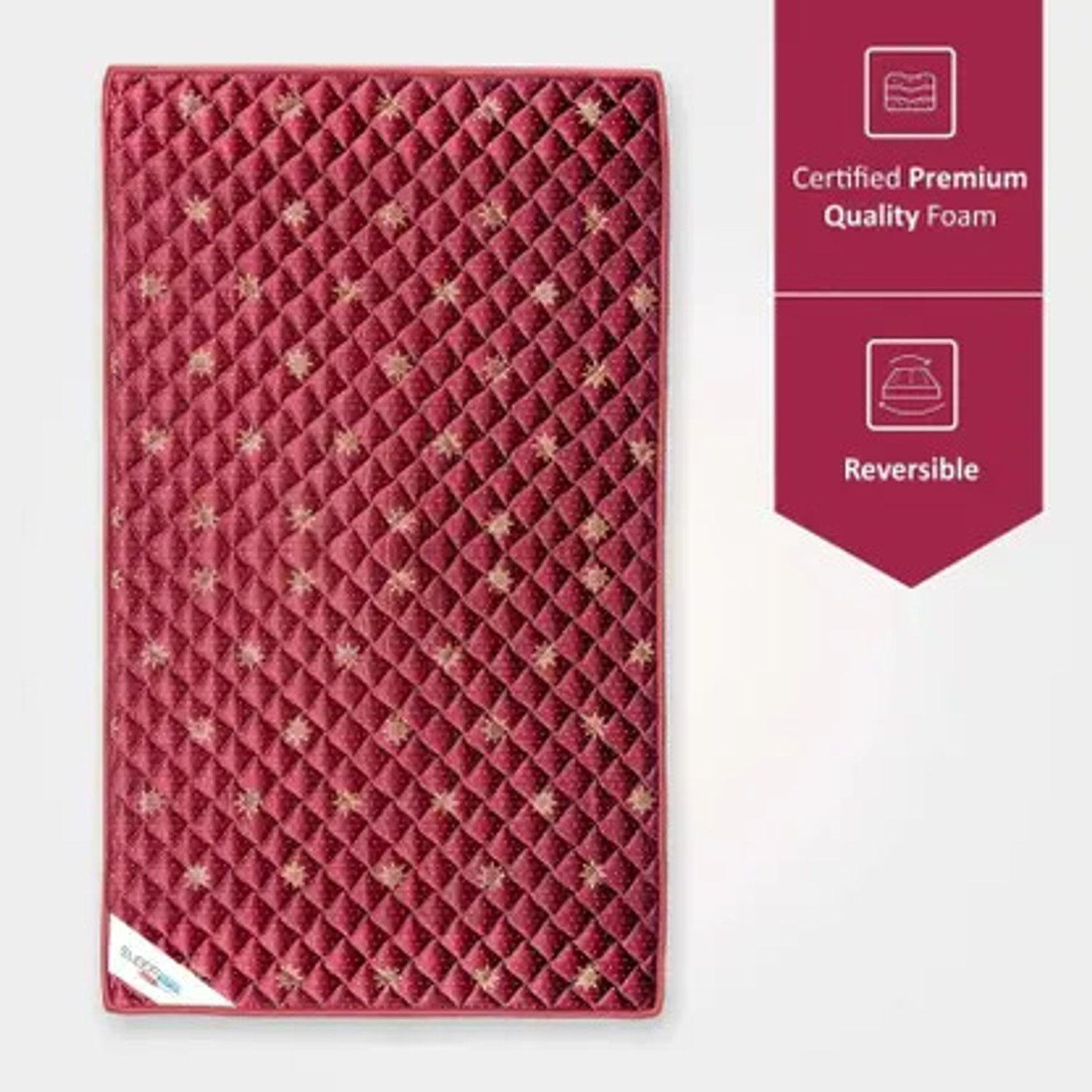 Image of KGFM-7348N 6 inch Double Memory Foam Mattress (L x W: 72 inch x 48 inch)