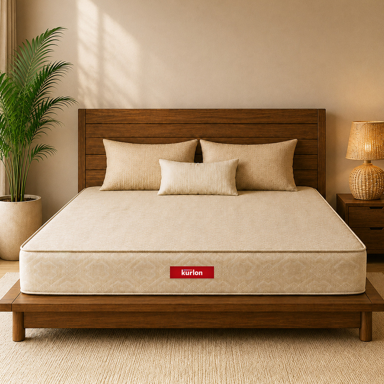 Image of Duroflex Strength Duropedic - Doctor Recommended 5 Zone Dual Density Orthopedic Support 7 inch King Coir Mattress (L x W: 72 inch x 70 inch)