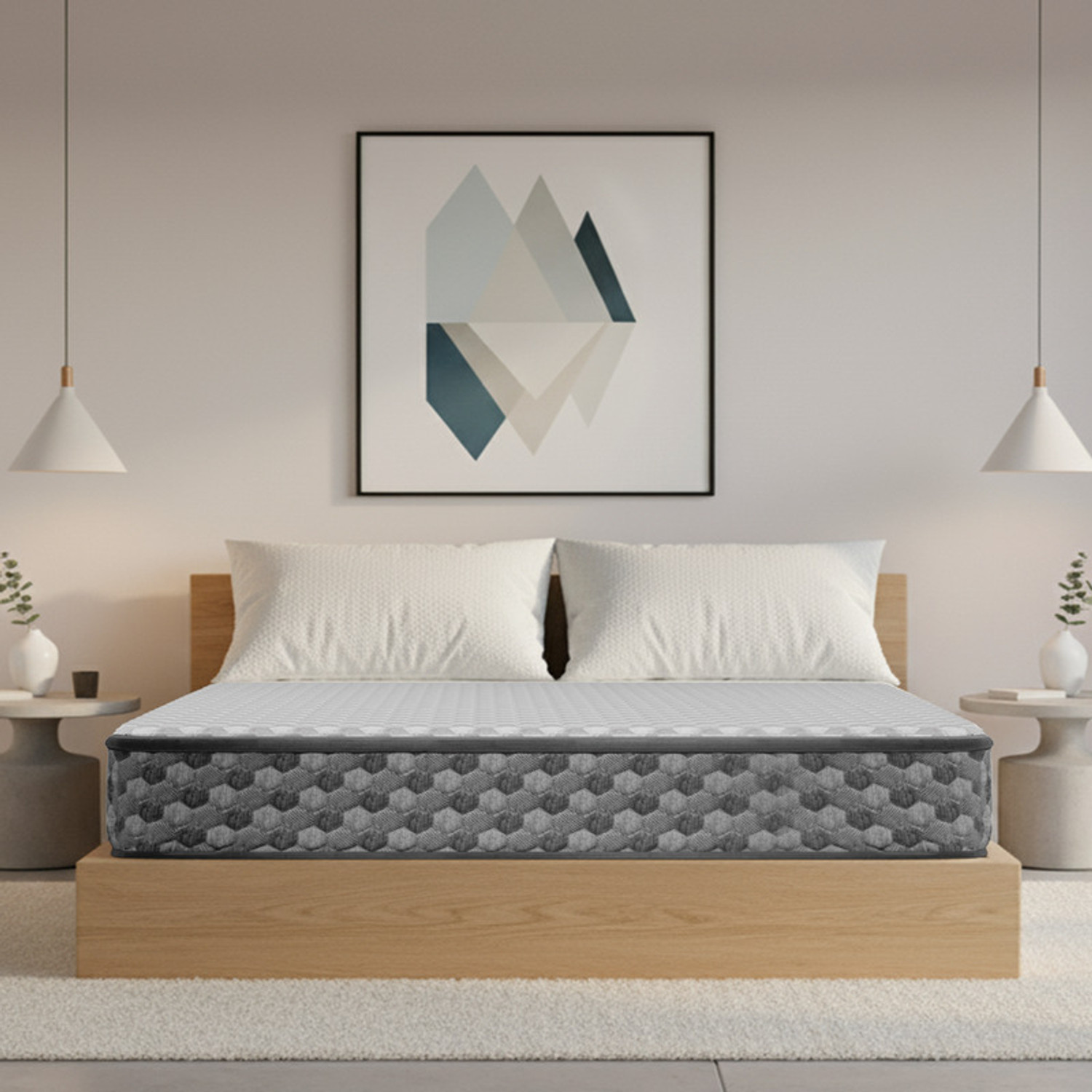 Image of Sleepwell Dual, Reversible, Medium Soft & Firm Resitec Foam, Anti-Microbial Technology 5 inch Single High Resilience (HR) Foam Mattress (L x W: 72 inch x 30 inch)